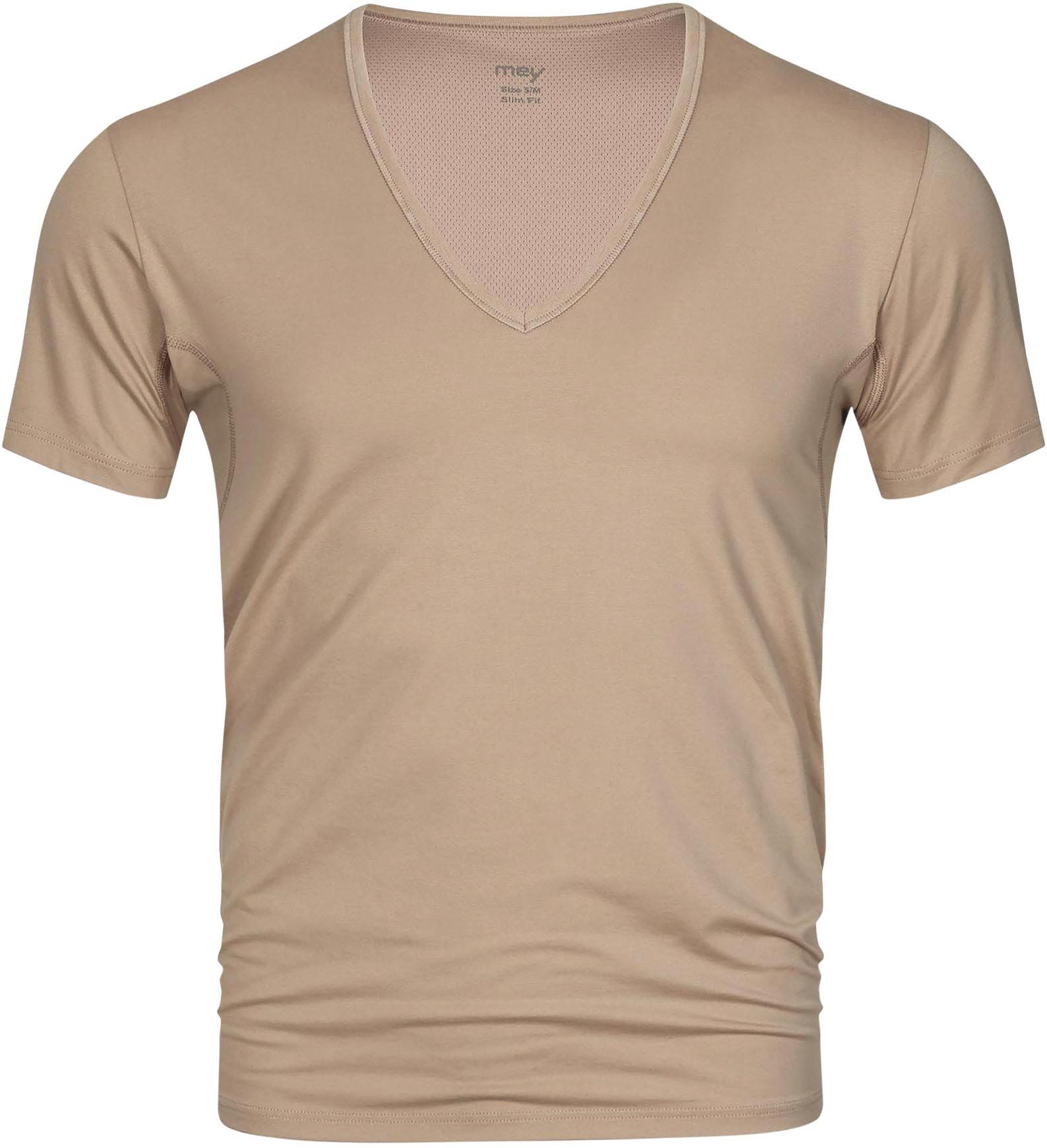 Mey Dry Cotton V-neck T-shirt Beige size 3XL
