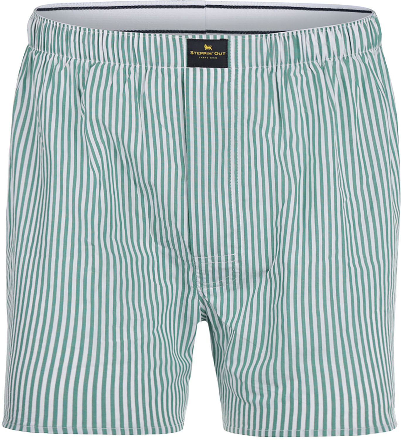 Steppin' Out Boxershort Streifen Poplin Grün SM232.1601.13-5000 kaufen | Suitable