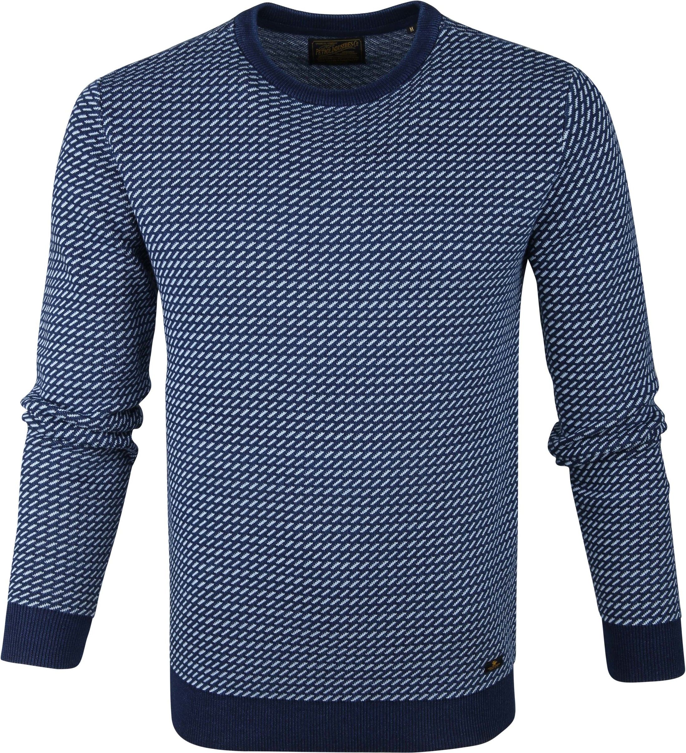 Petrol Sweater Stripes Multicolour Dark Blue Blue size XXL