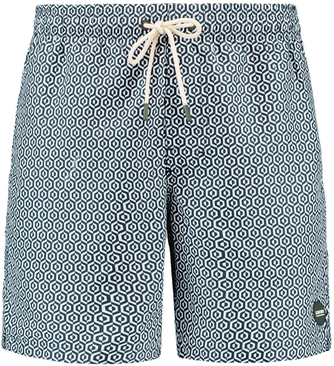 Shiwi Short de Bain Mike Geo Tile Vert Foncé 1525107650-7534 commander en ligne | Suitable