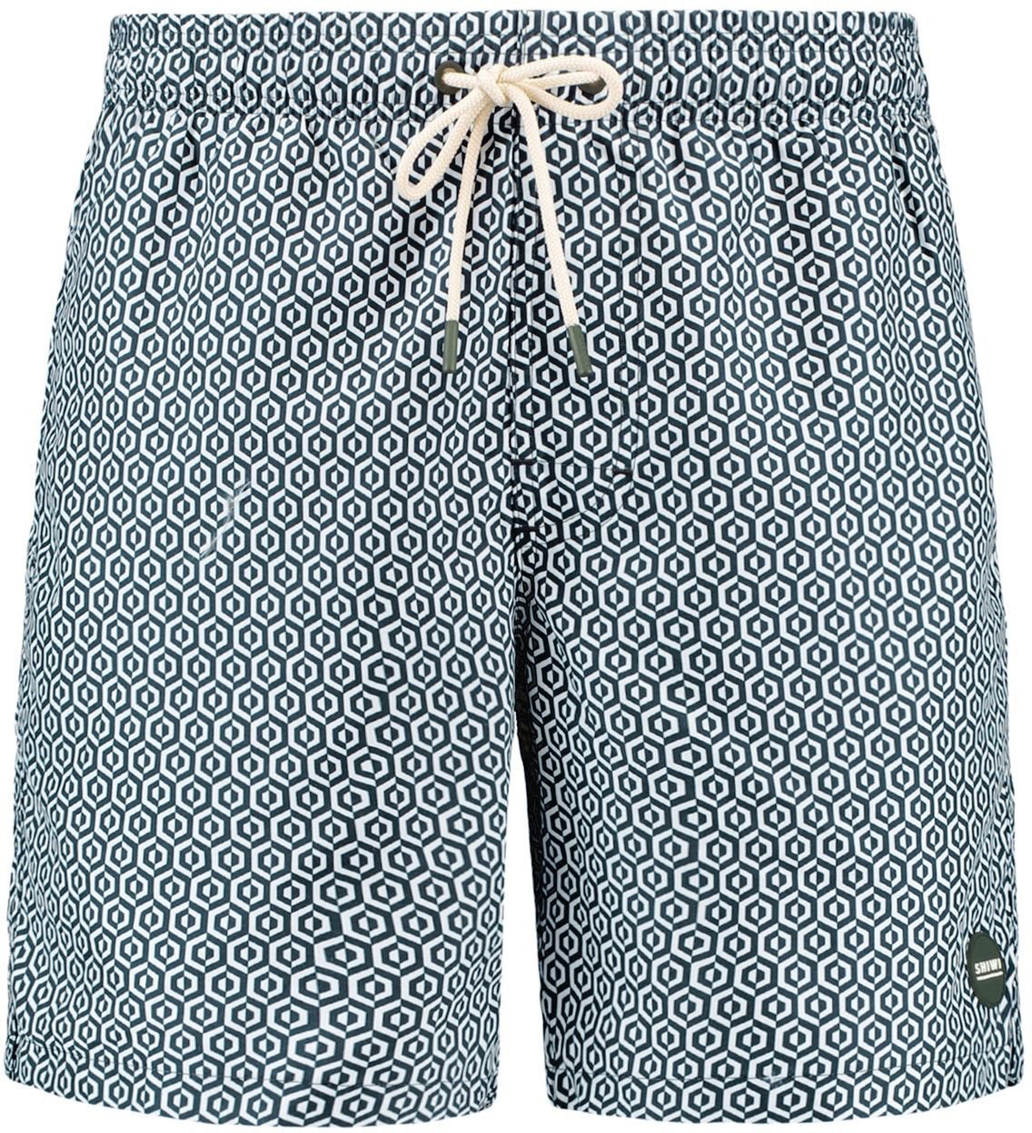 Shiwi Swimshorts Mike Geo Tile Dark Green 1525107650-7534 order online | Suitable