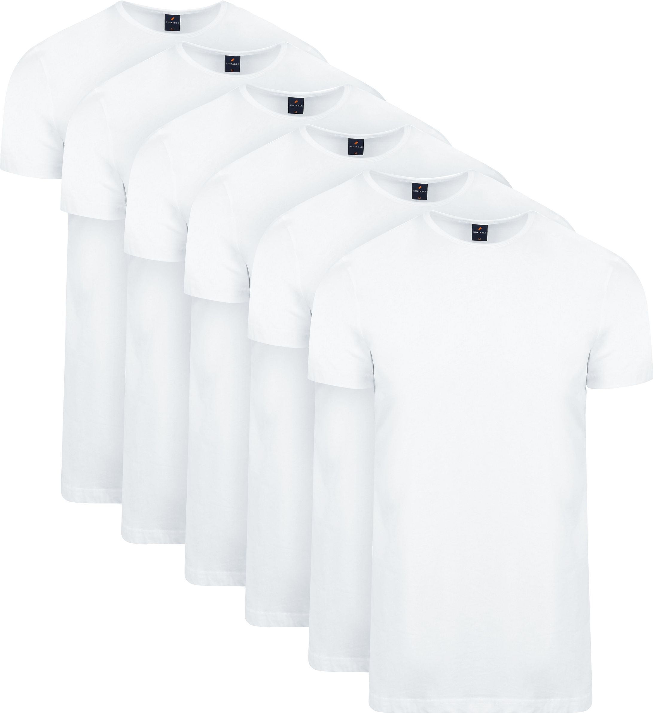 Wit T-Shirts 6Pack | Witte T Shirts kopen | Suitableshop 100-6 Ota