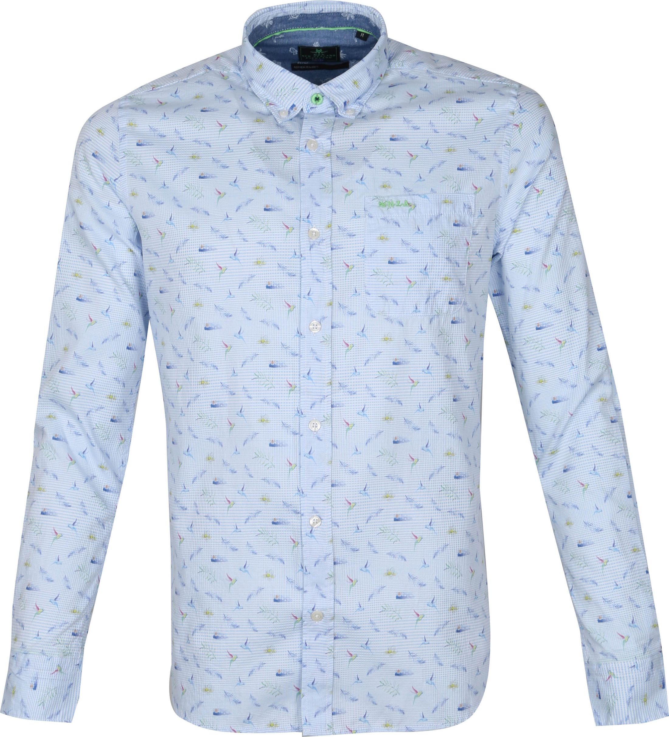 NZA Shirt Malte Brun Light Blue size 3XL