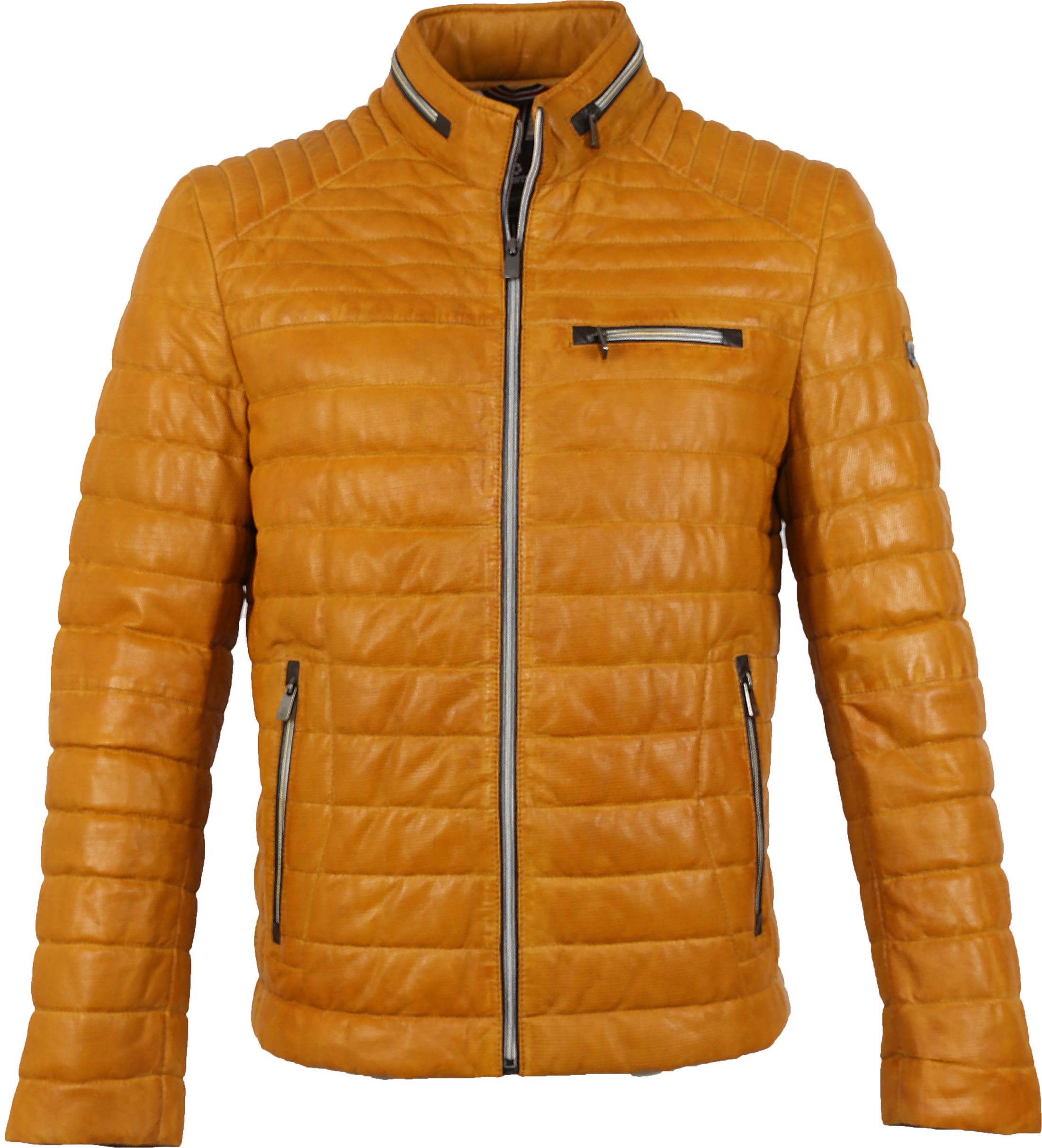 Milestone Terenzio Leather Jacket Yellow size 40-R