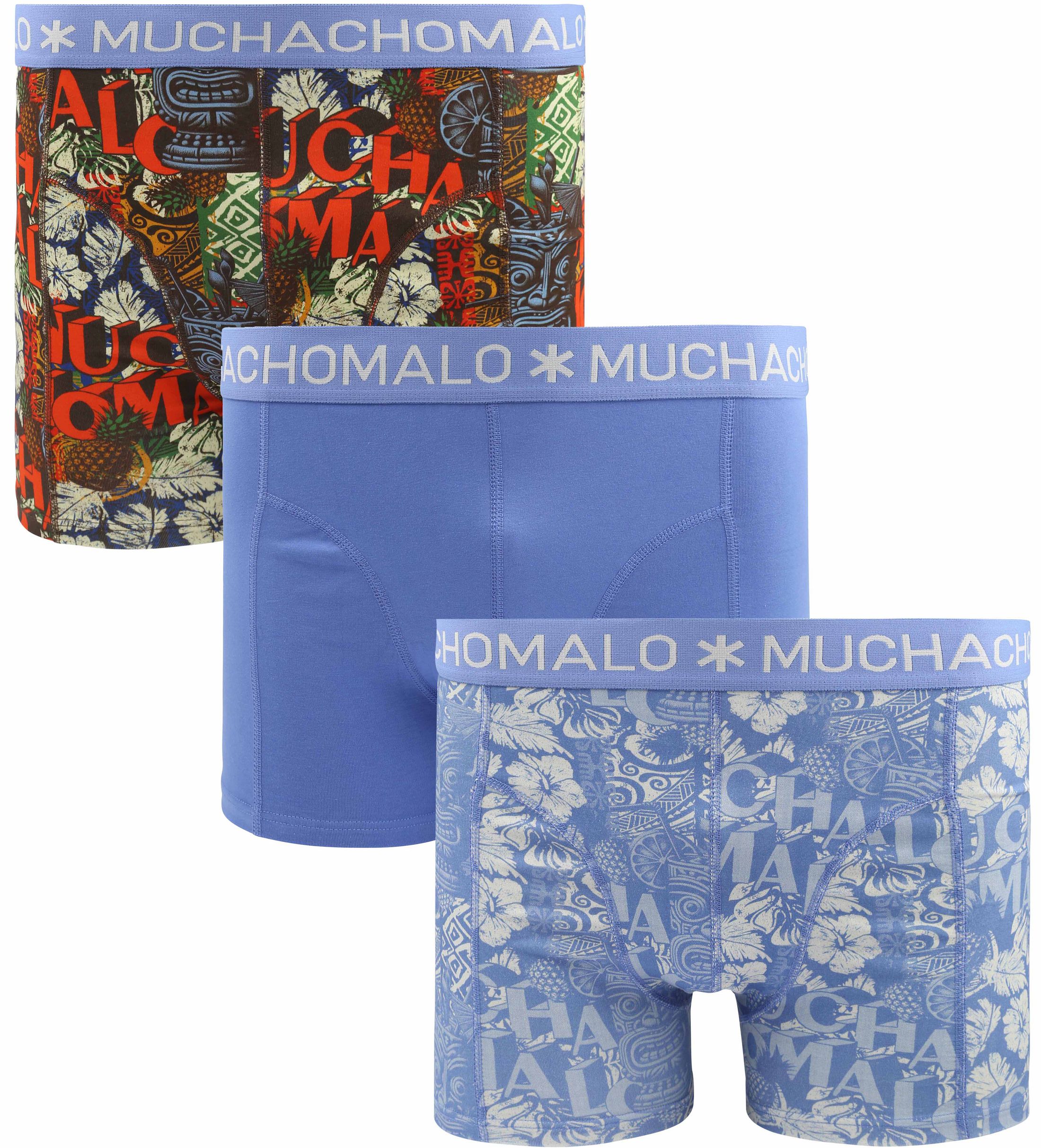 Muchachomalo Boxershorts 3-Pack Tiki U-TIKI1010-01-Print/Print/Blue order online | Suitable