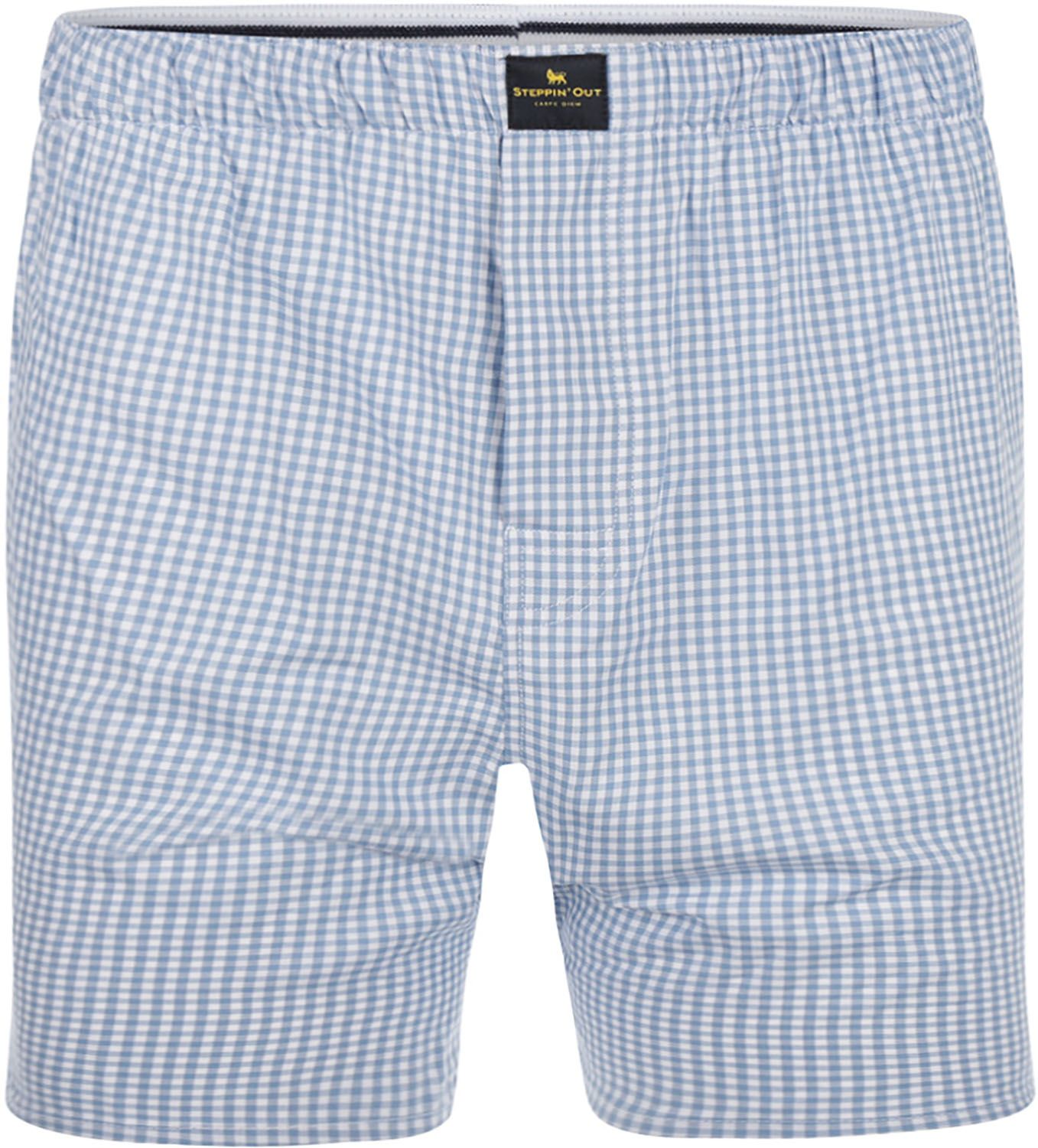 Steppin' Out Boxershort Checks Light Blue SM232.1601.04-2001 order online | Suitable