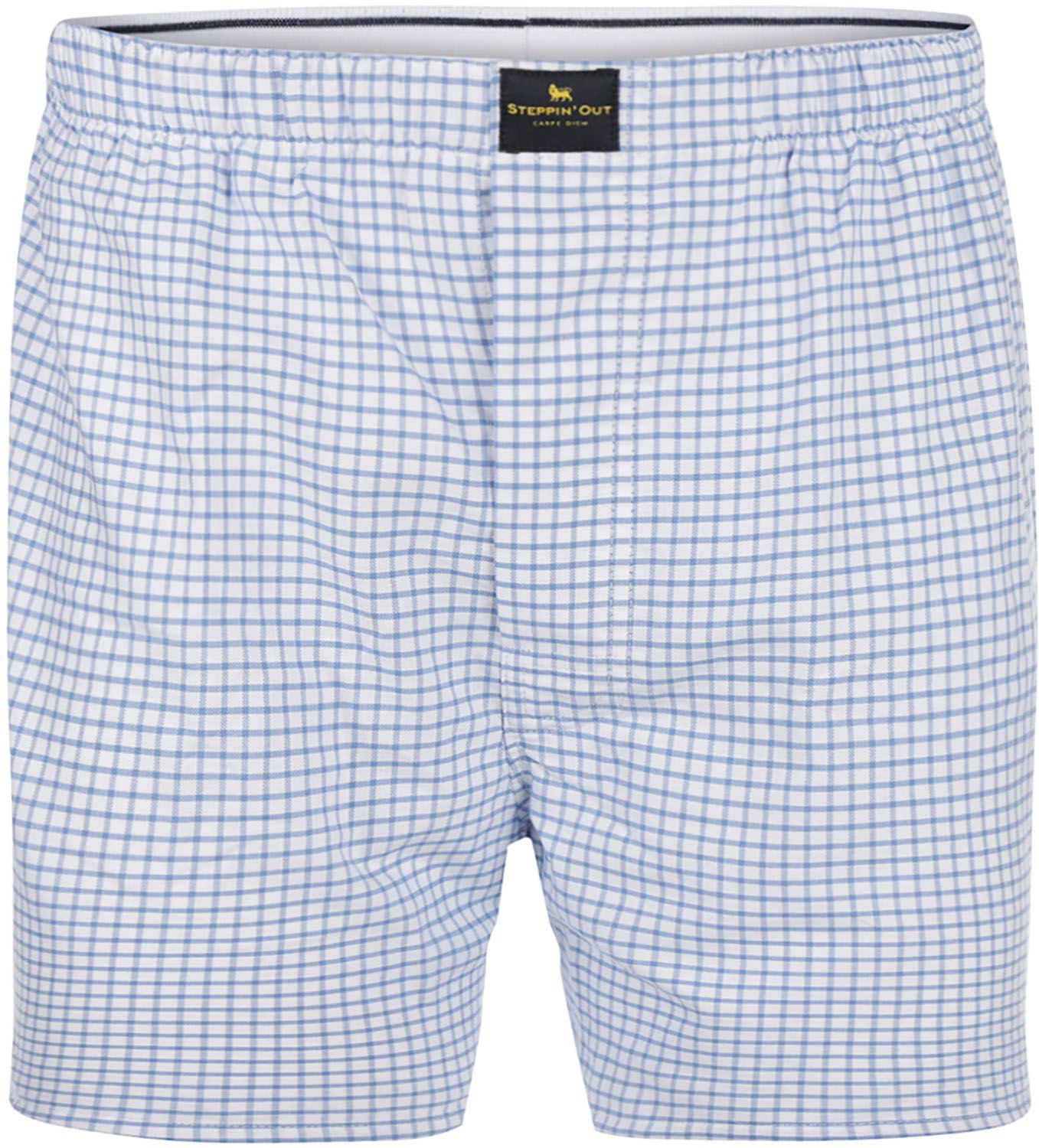 Steppin' Out Boxershort Oxford Checks Light Blue SM232.1601.09-2002 order online | Suitable