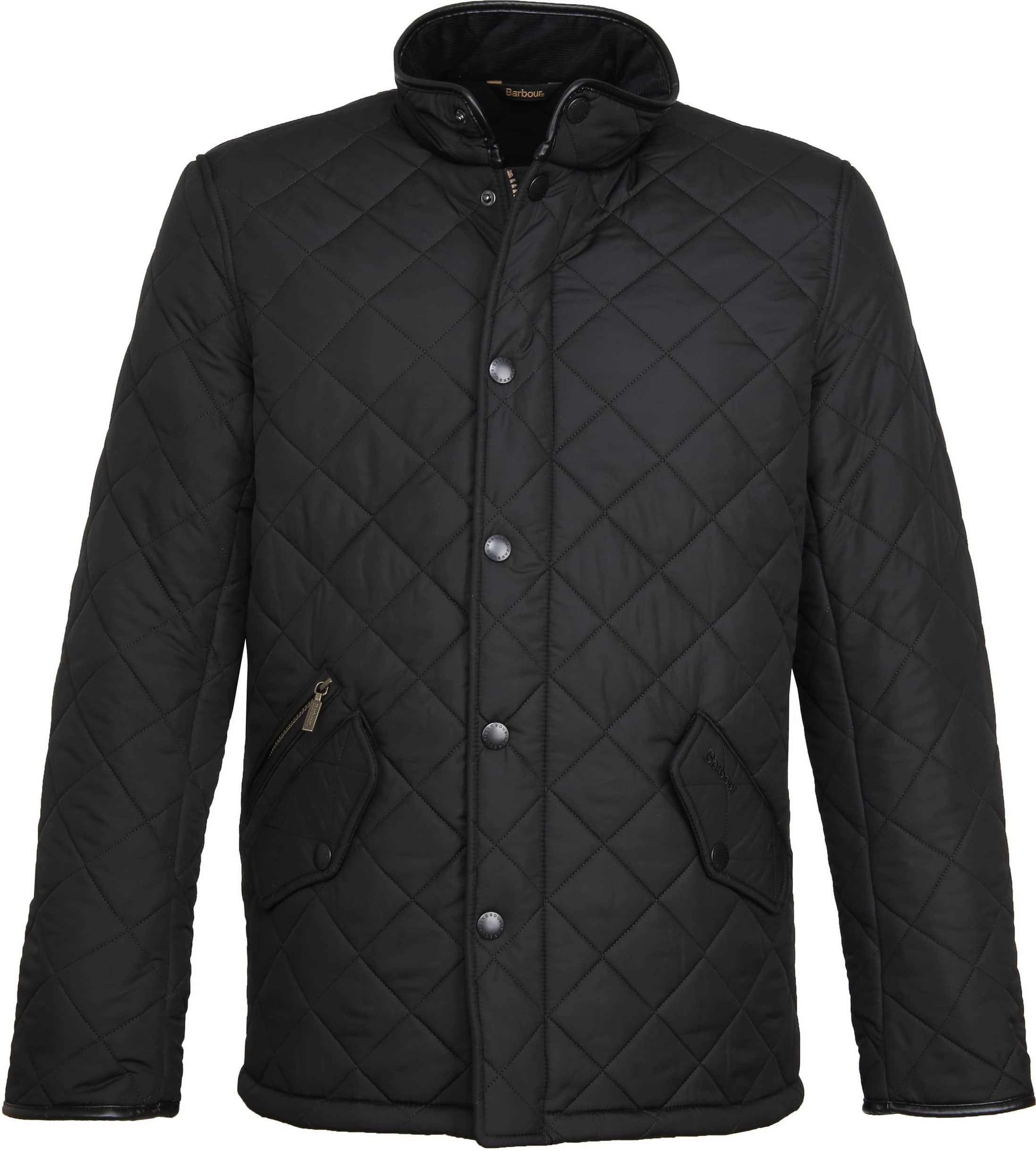 Barbour Quilted Jacket Powell Black size M