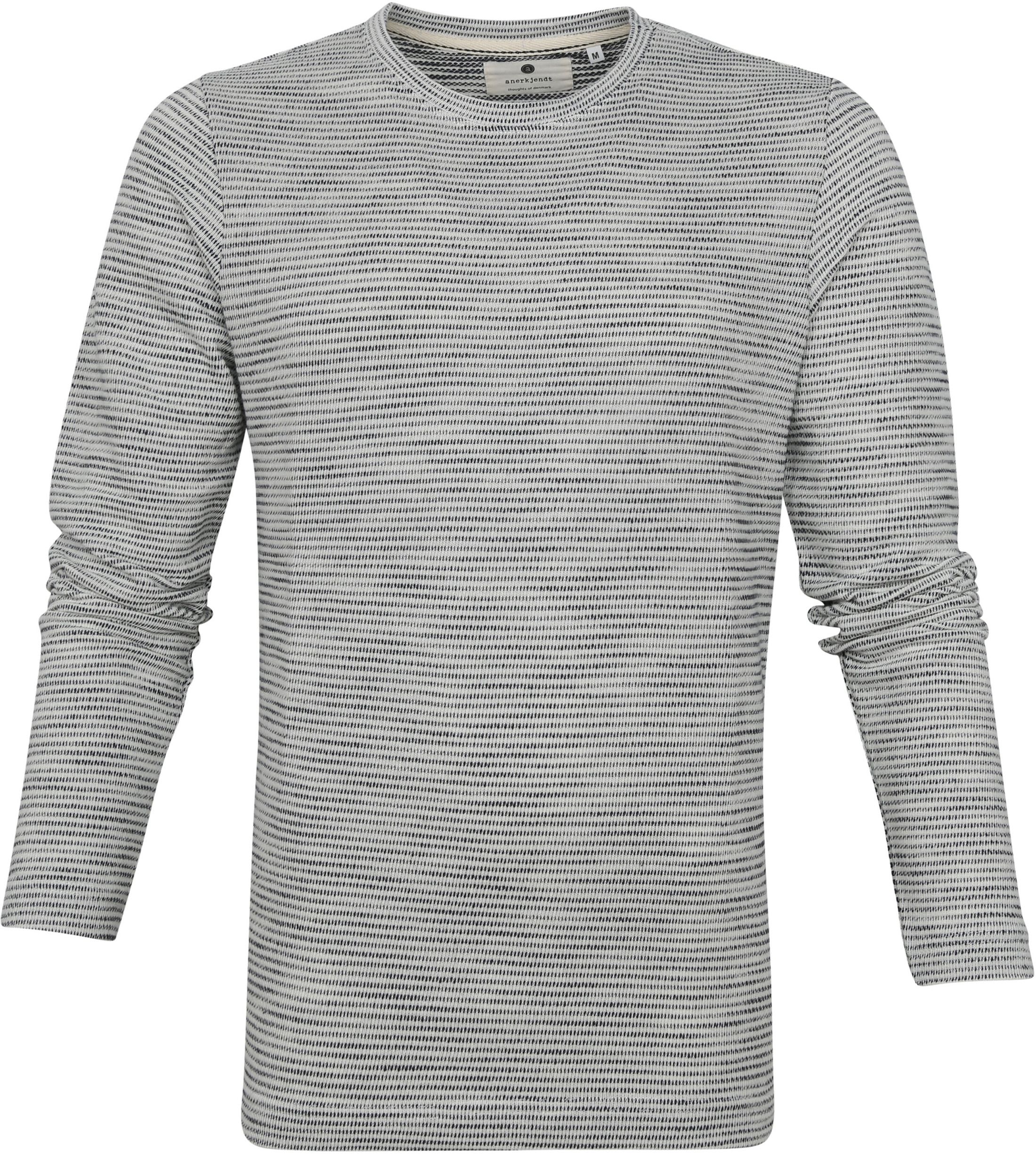 Anerkjendt Aksail Sweater Off-White Dark Blue size XL