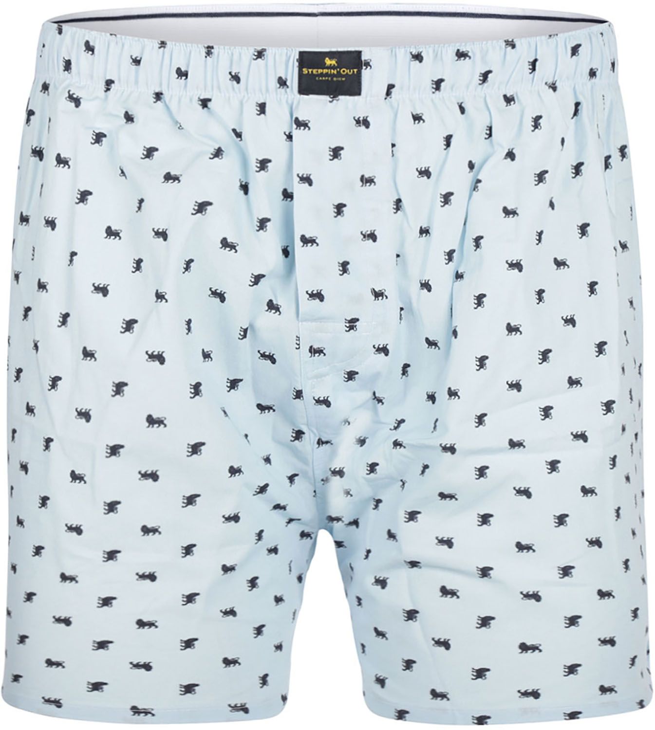 Steppin' Out Boxershort Print Poplin Light Blue SM232.1601.06-2001 order online | Suitable