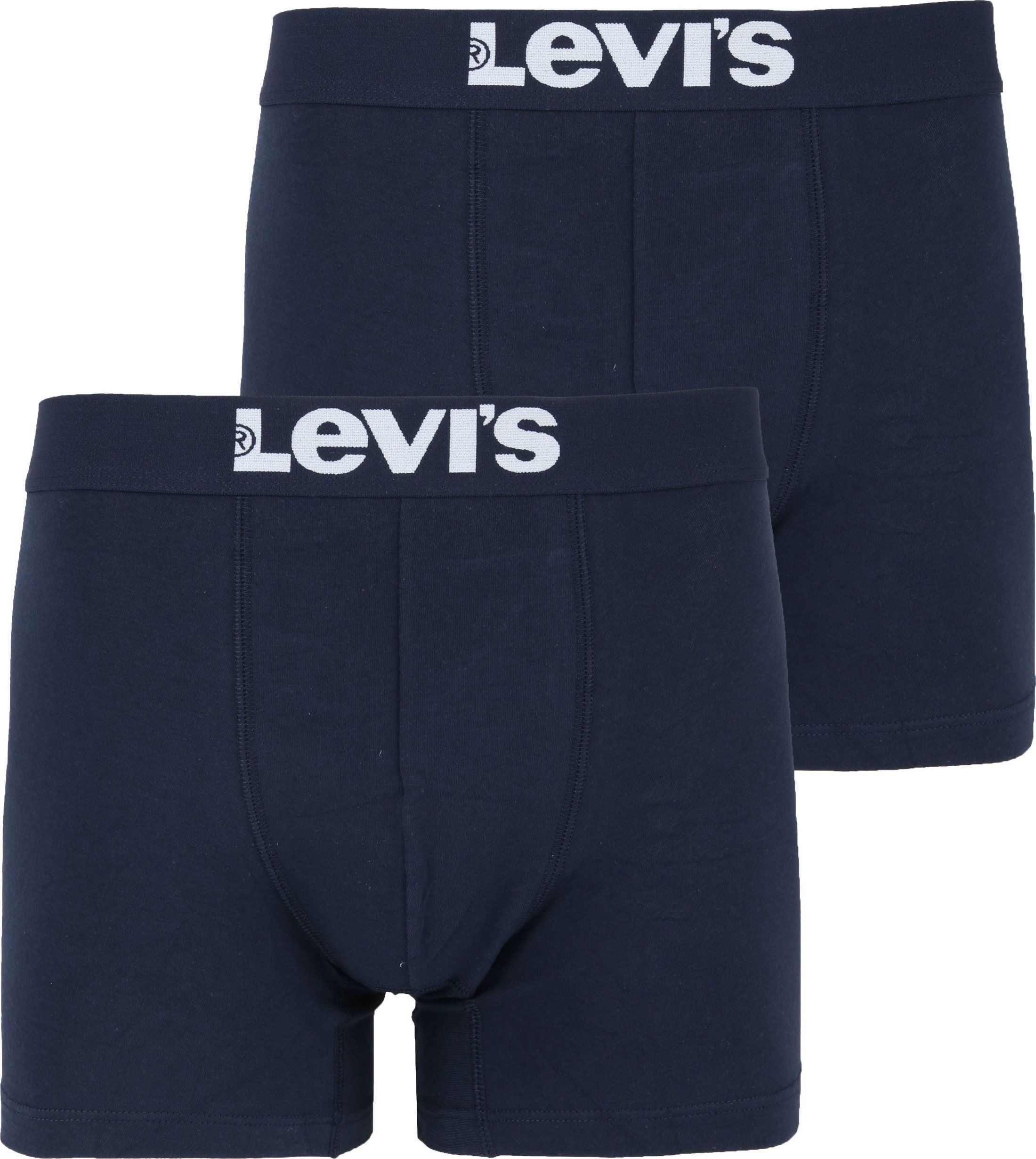 Levi's Boxer Shorts 2-Pack Navy Dark Blue Blue size L