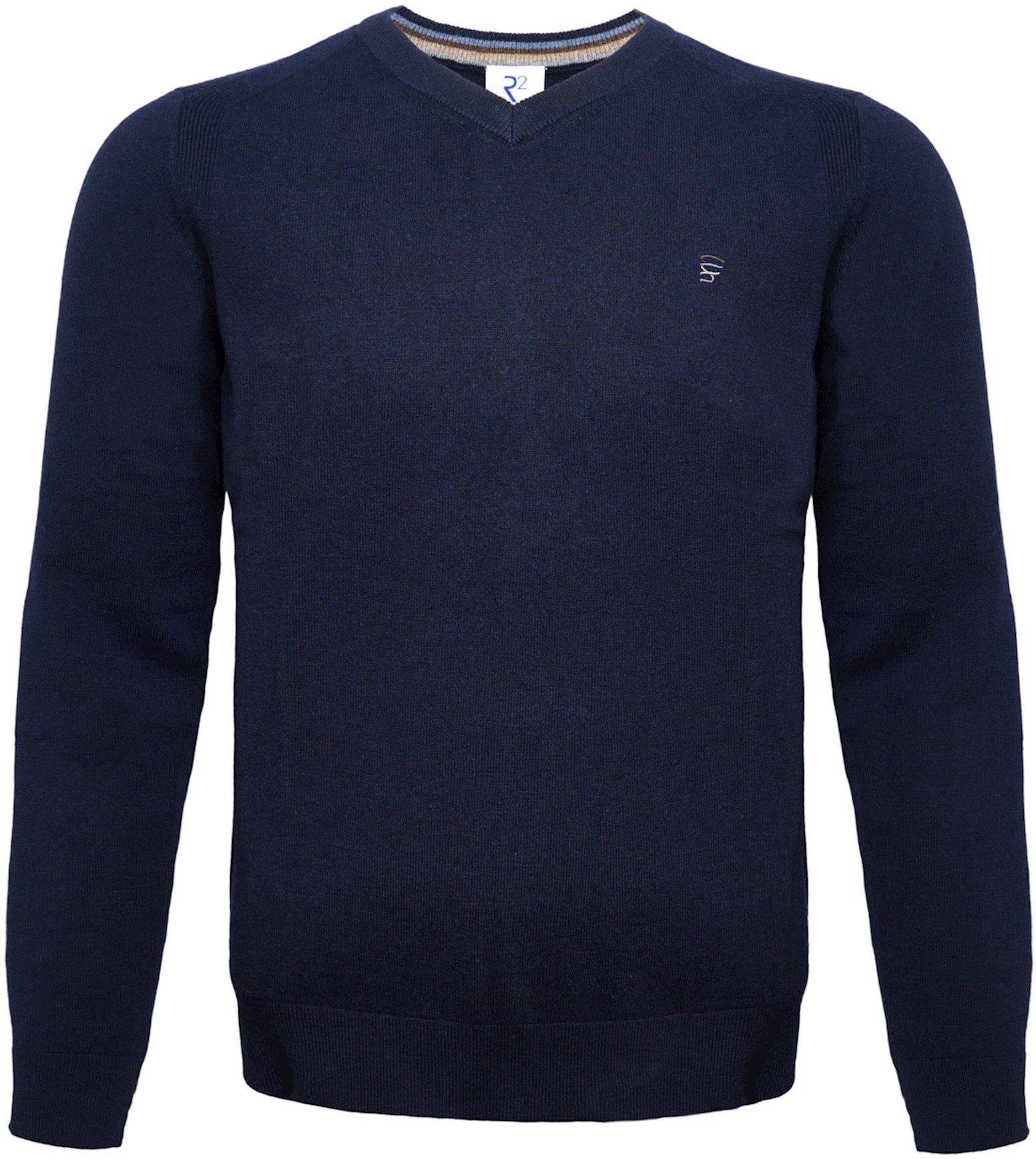 R2 Pullover Merino Wool Navy order online | 126.VNECK.001-010 | Suitable Spain