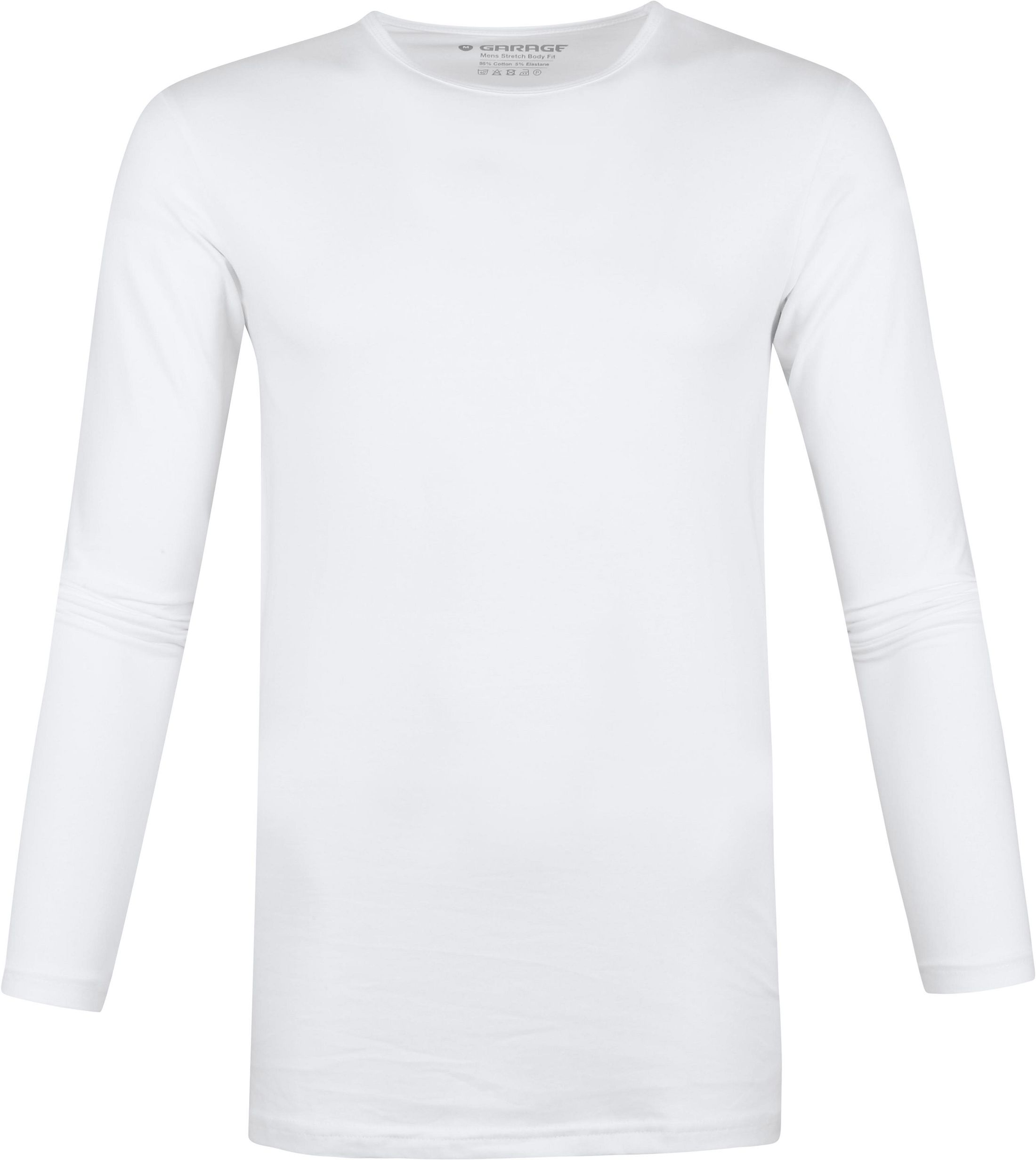 Garage Basic Longsleeve T-Shirt Stretch White 0208-930 order online | Suitable