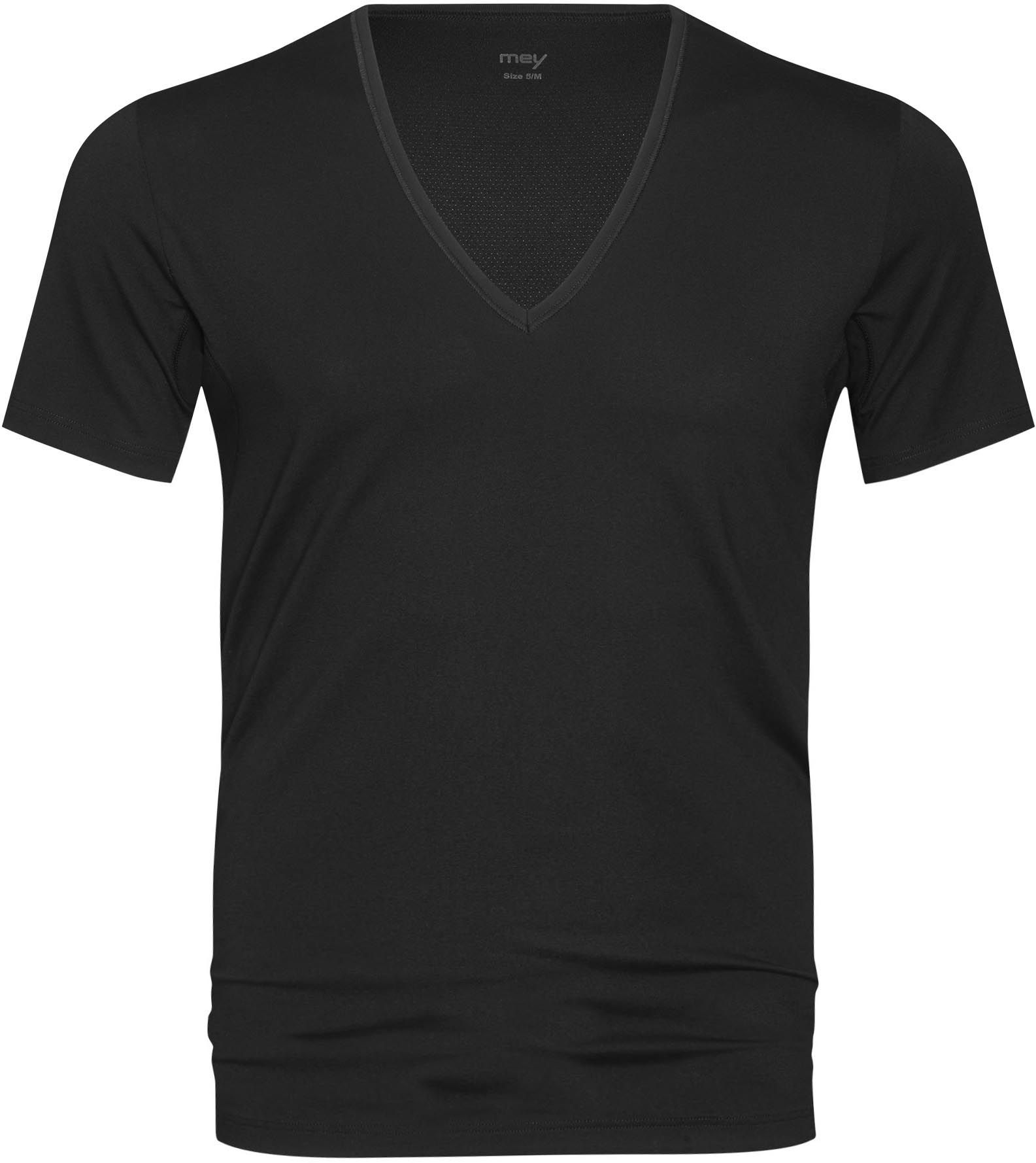 Mey Dry Cotton V-neck T-shirt Black size L