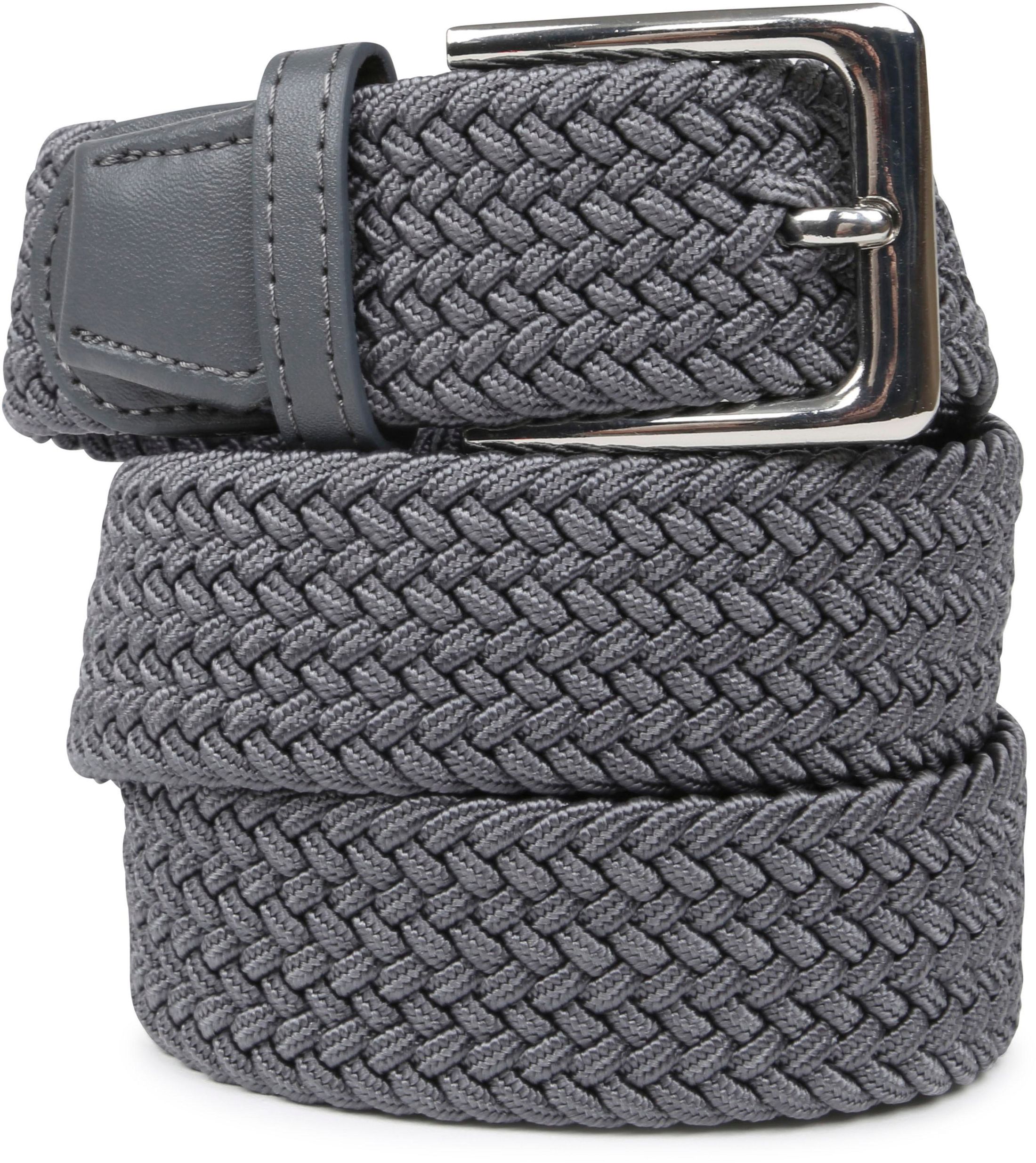 Suitable Braided Belt Dark Gray Grey Dark Grey size 33.5