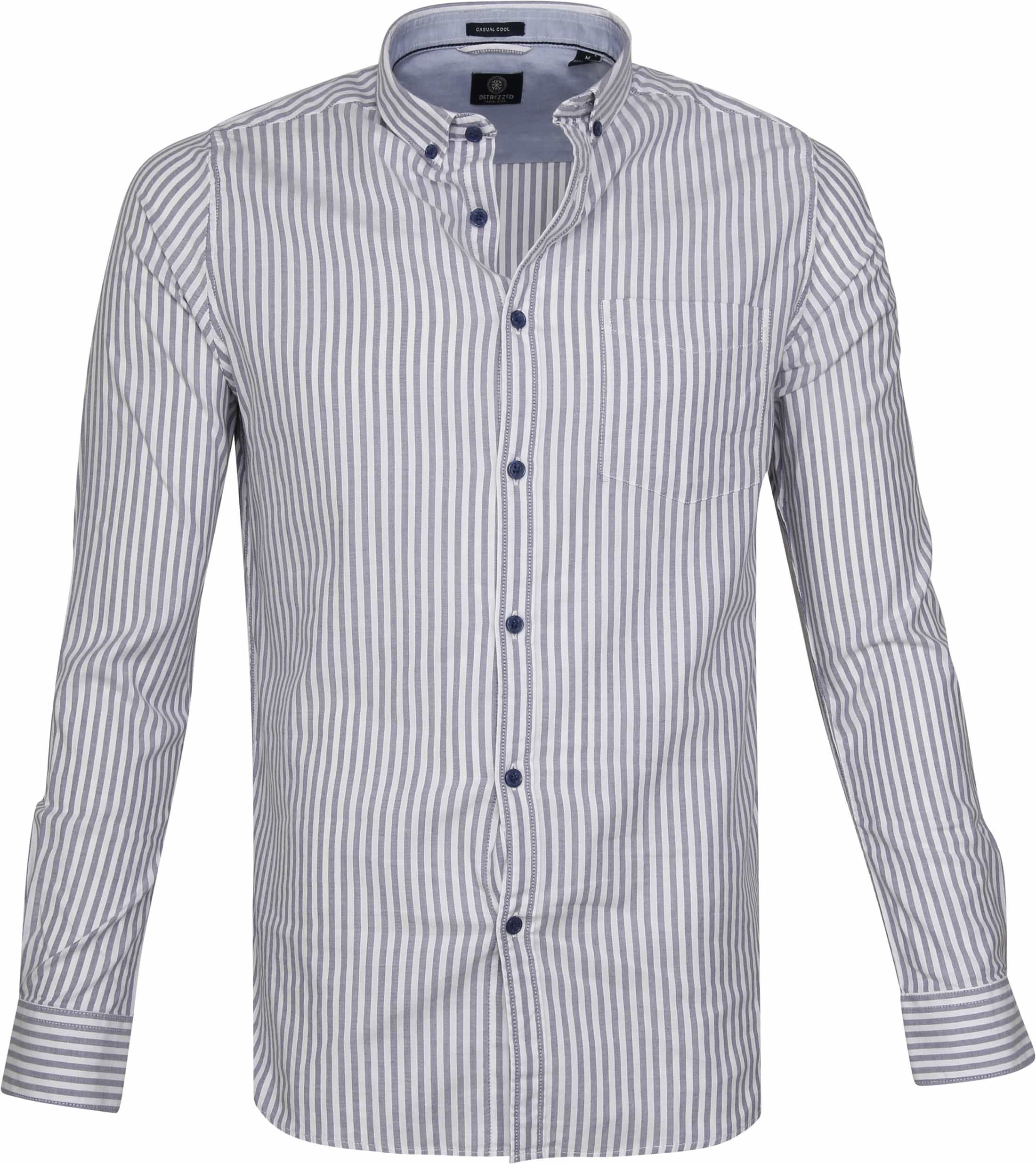 Dstrezzed Shirt Twin Stripe Blue size S