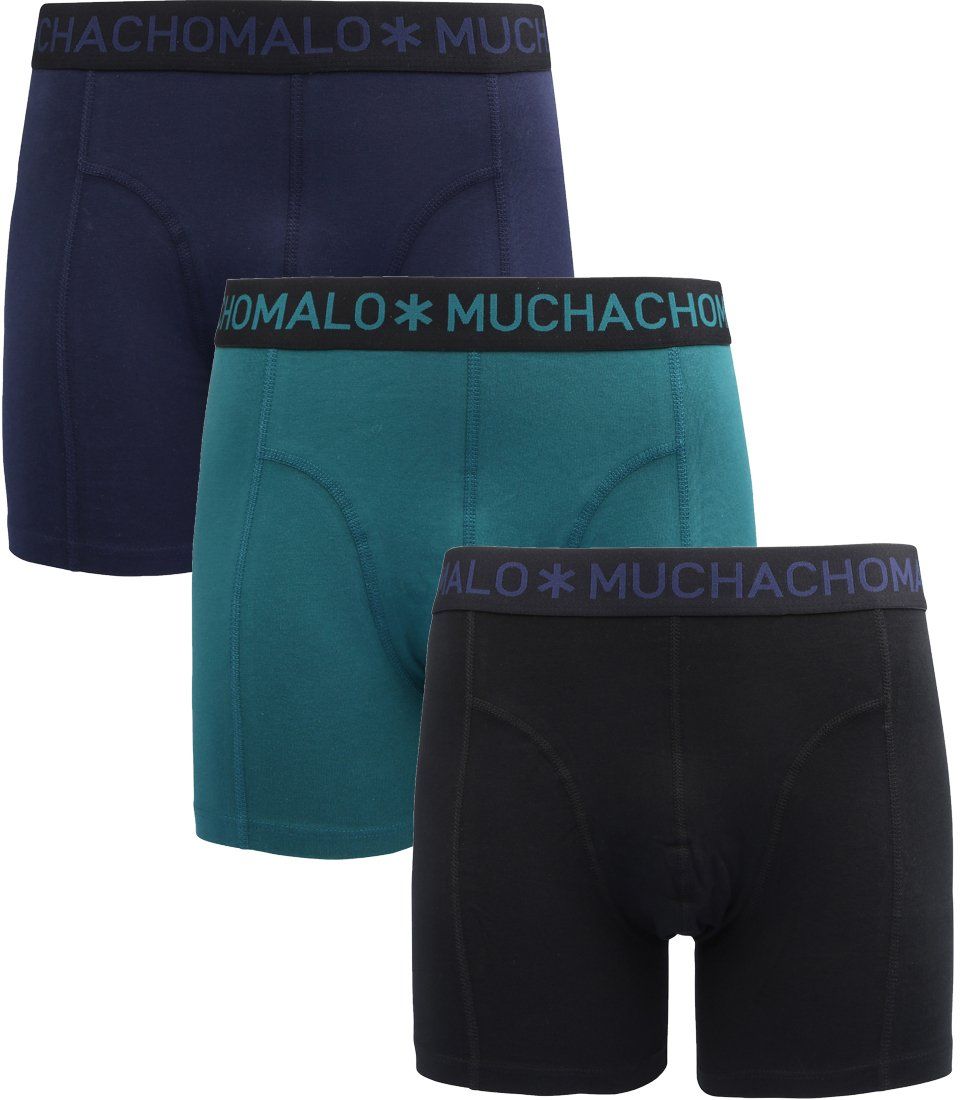 Muchachomalo Boxershorts 3-Pack 387 Blue Dark Blue size L