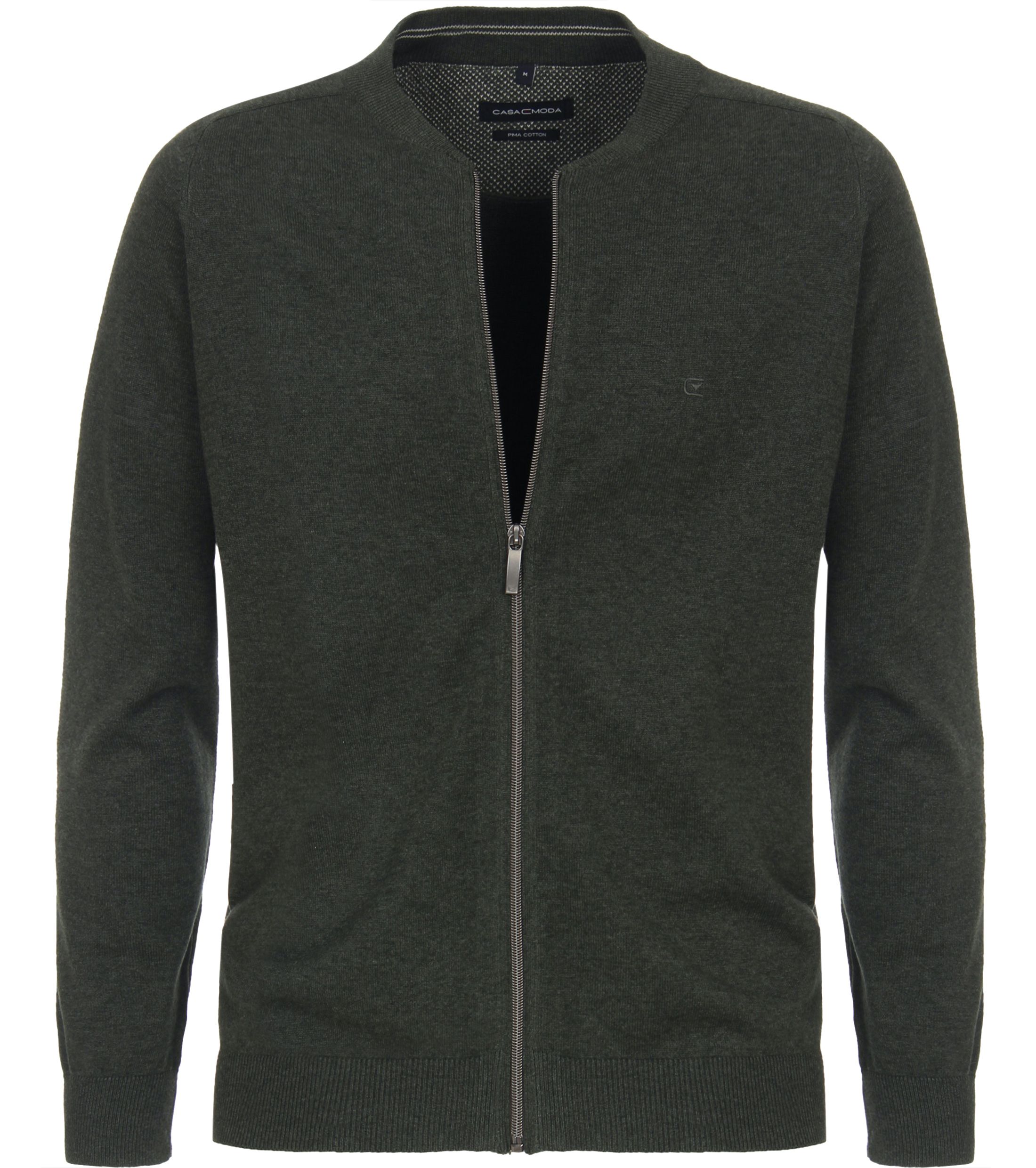 Casa Moda Cardigan zippé vert foncé Vert foncé Vert taille 3XL