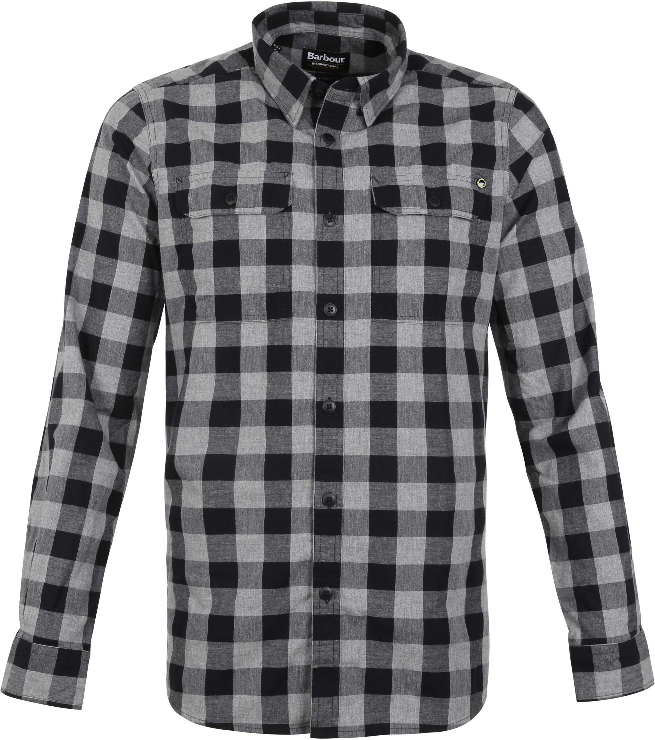 Barbour International Shirt Pane Dark Grey Dark Grey size M