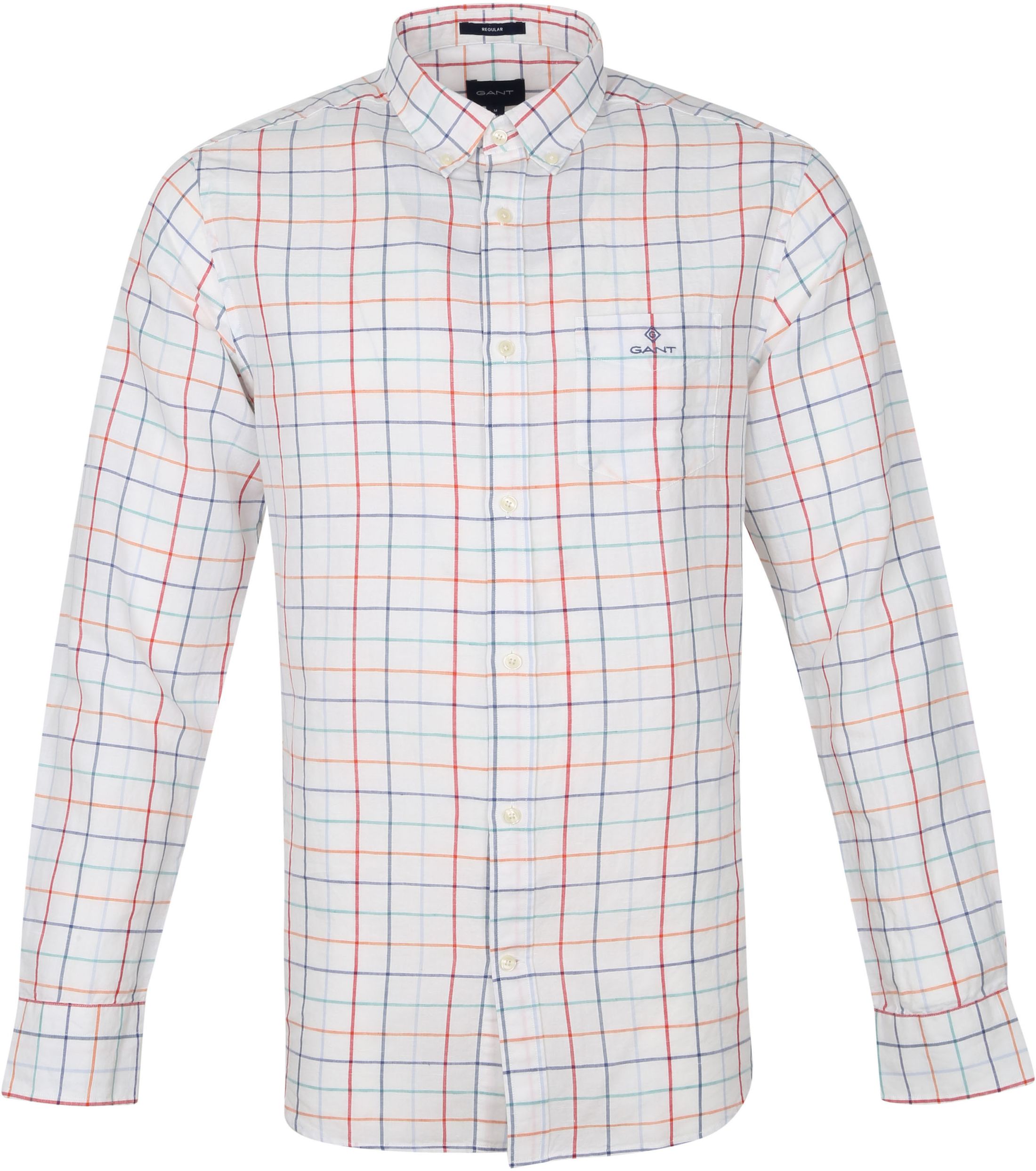 Gant Shirt Pane Multicolour White size L