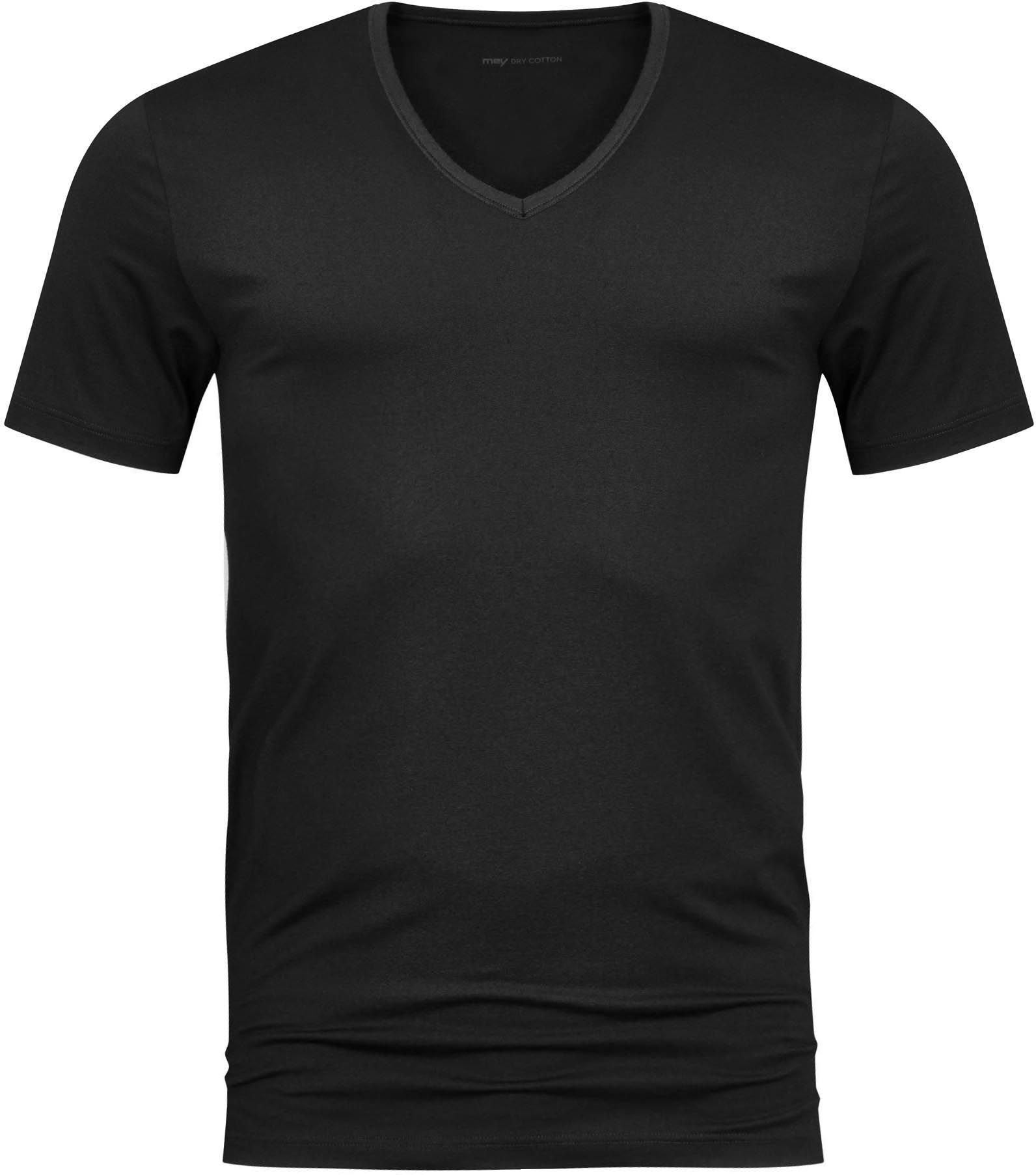 Mey V-neck Dry Cotton T-shirt Black size L