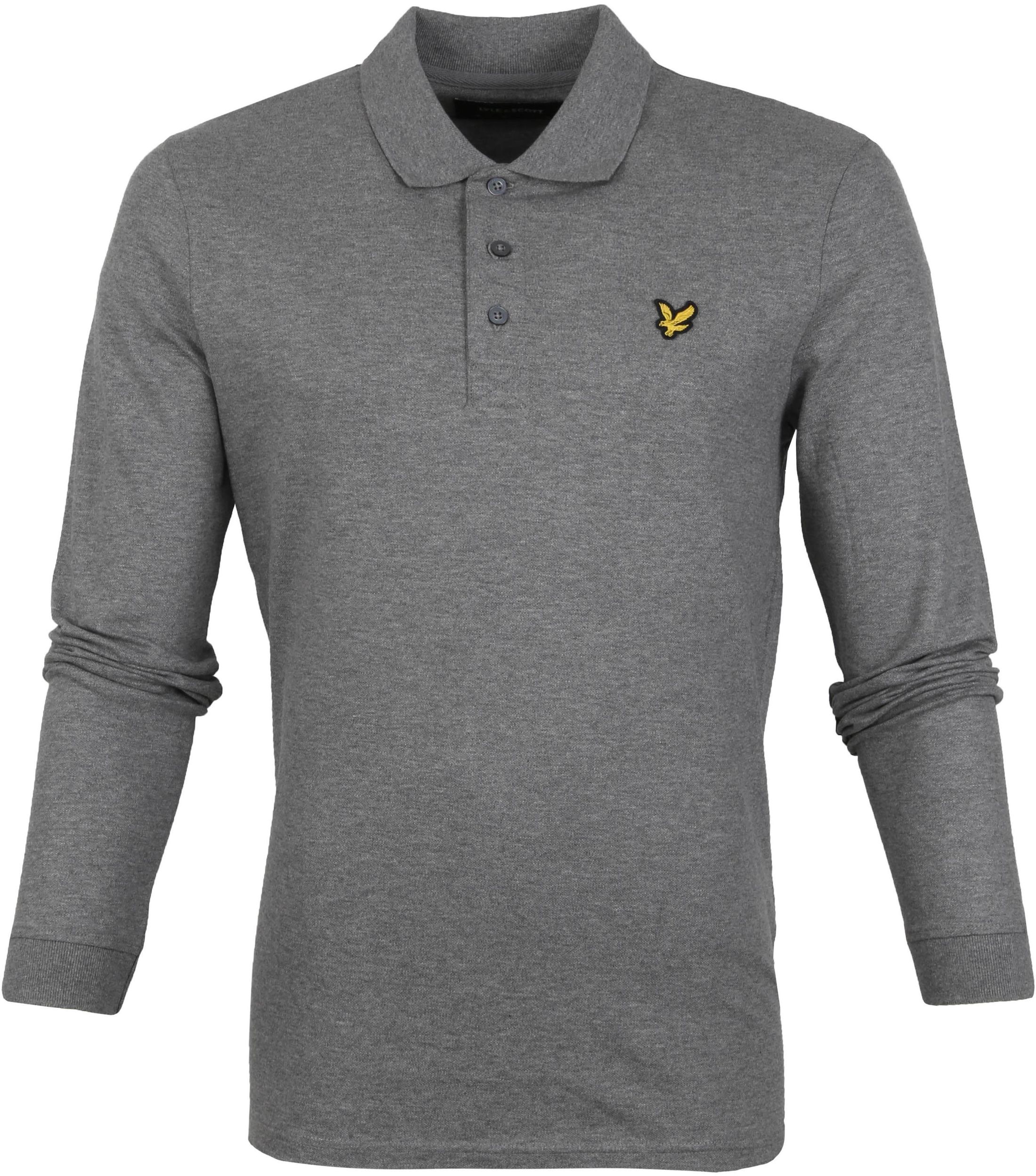 Lyle and Scott Longsleeve Polo Grey size S