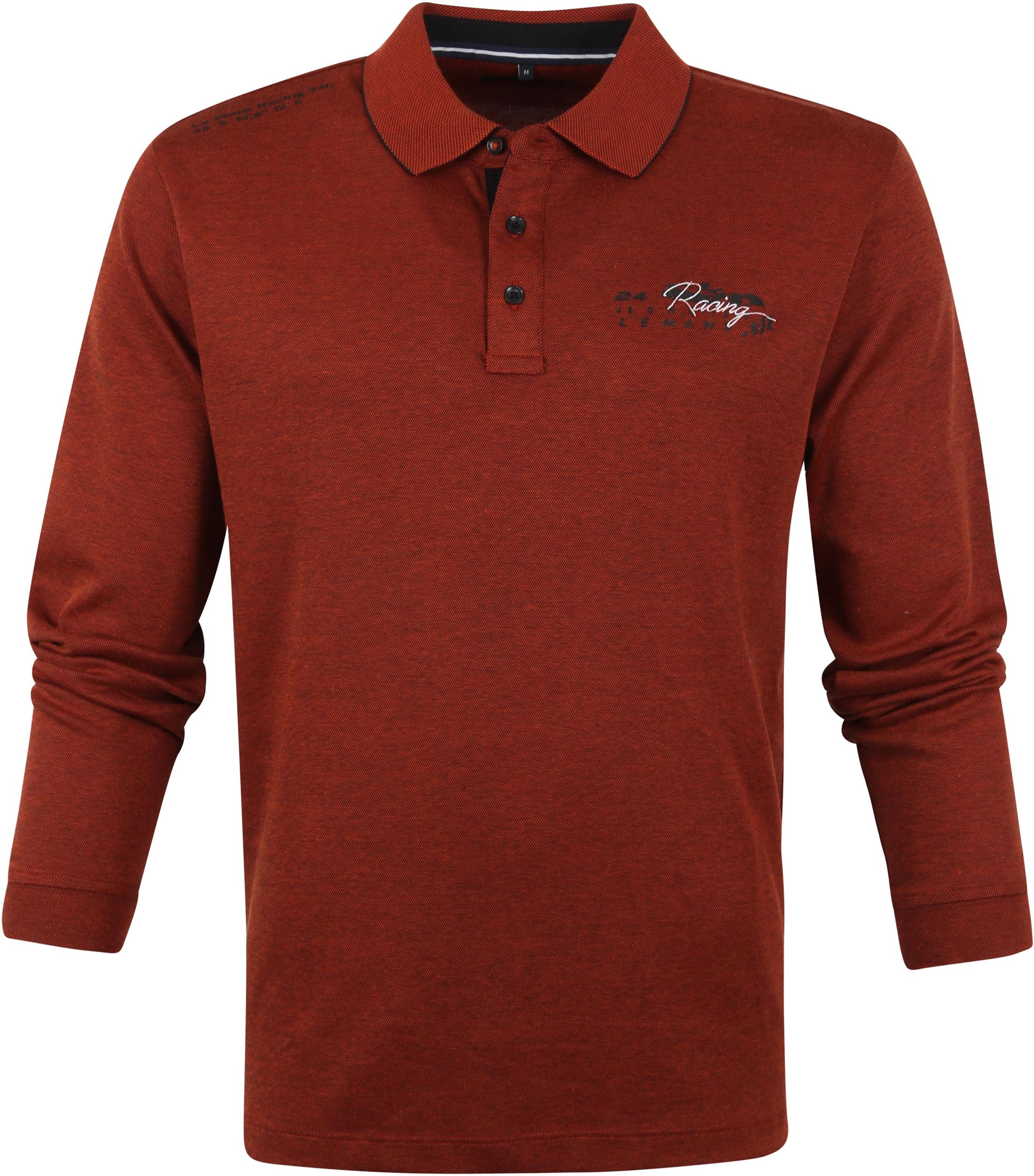 Casa Moda Long Sleeve Polo Shirt Racing Bordeaux Burgundy Red size 3XL