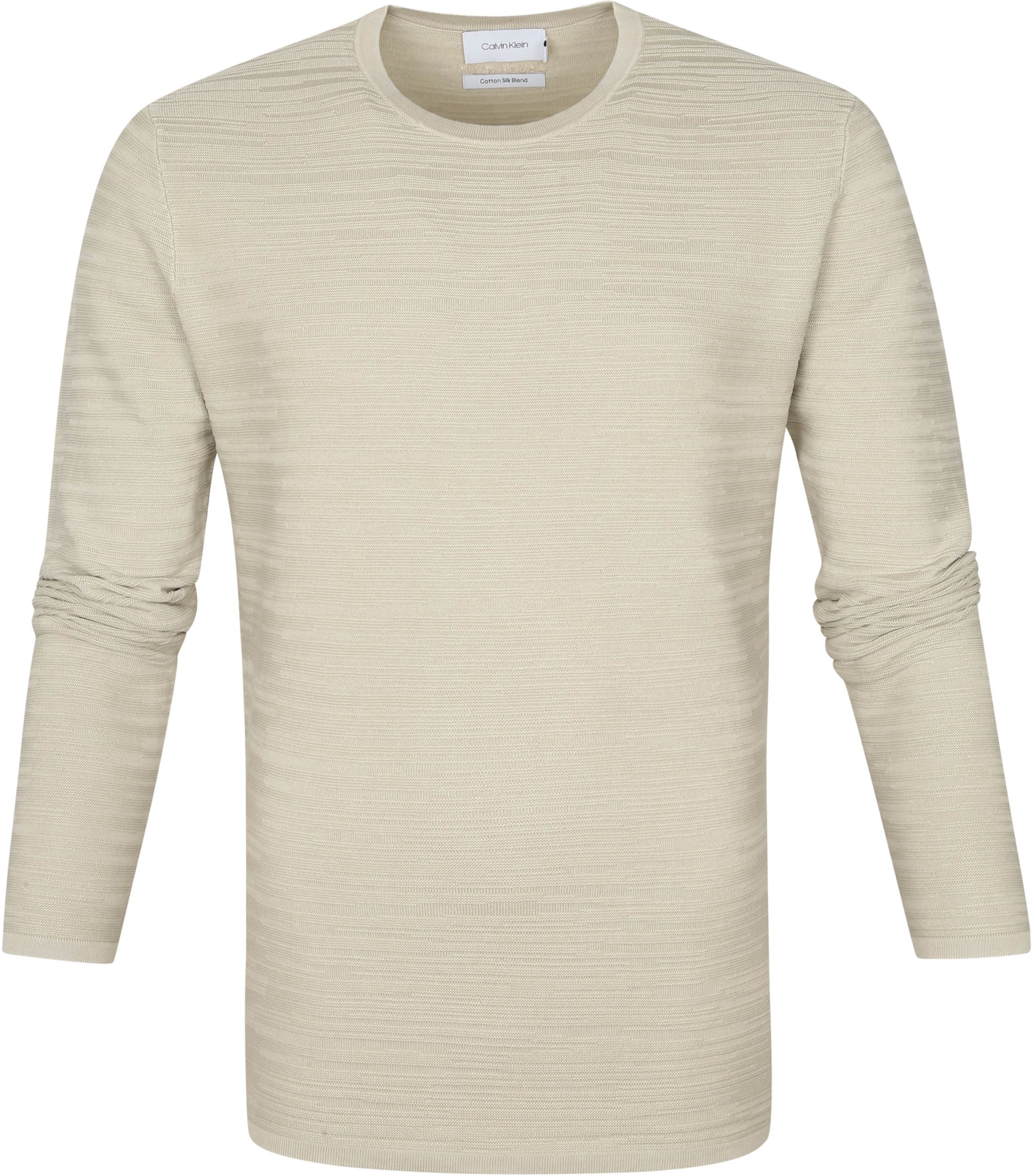 Calvin Klein Sweater Texture Beige size XL