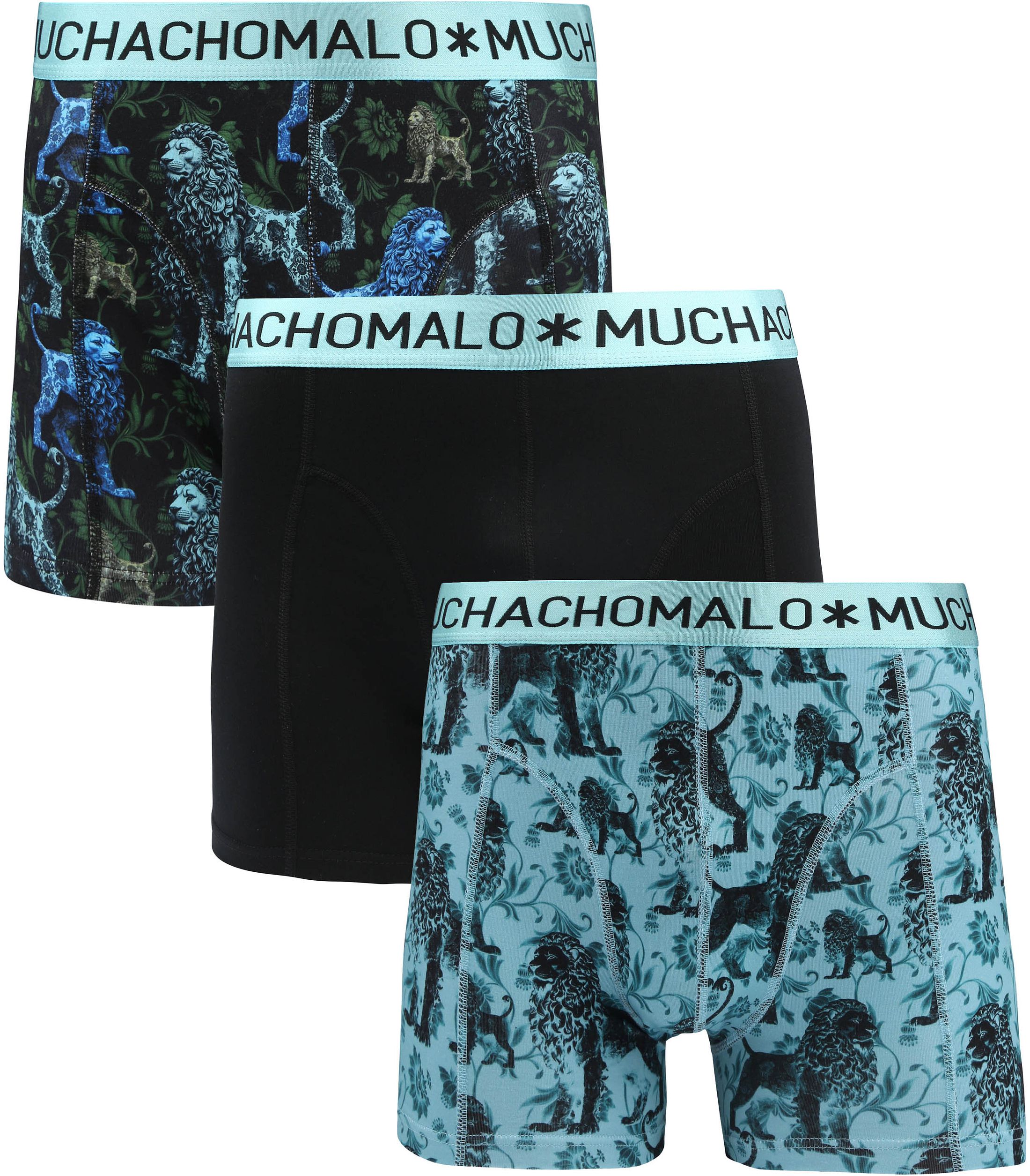 Muchachomalo Boxershorts 3-Pack Delftlion U-DELFTLION1010-0-Print/Print/Black order online | Suitable