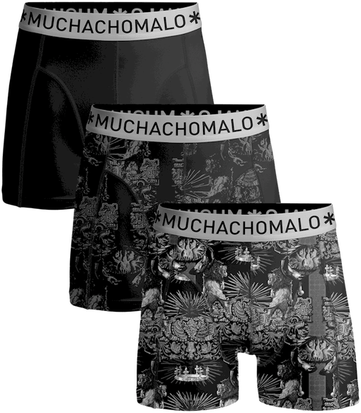 Muchachomalo Boxers Lot de 3 Occult Noir taille L