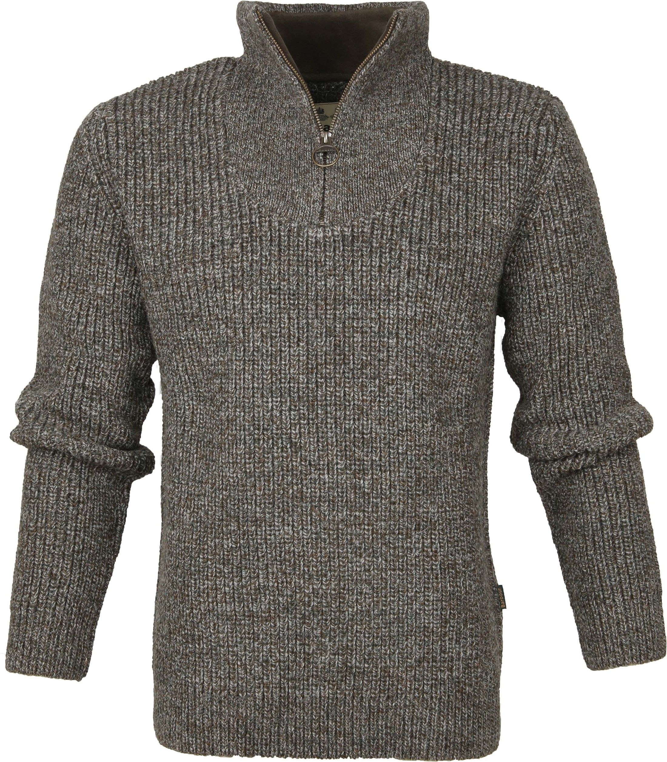 Barbour NewTyne Zip Pullover Wool Dark Green MKN0790-KH71 order online | Suitable