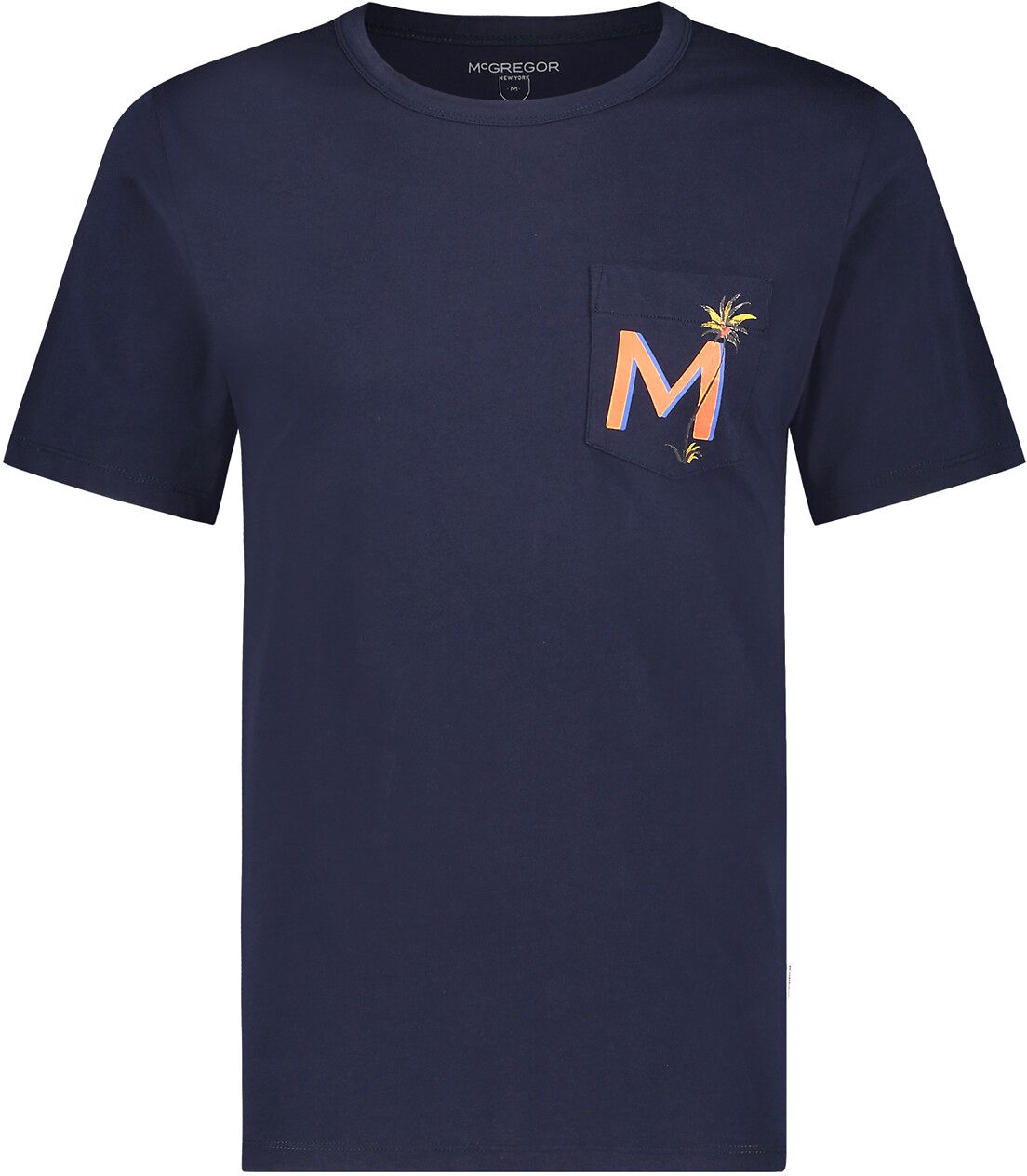 McGregor T Shirt Pocket Logo Navy Blue Dark Blue size S