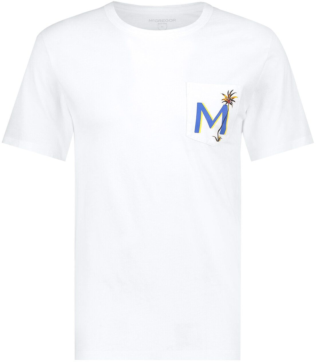 McGregor T Shirt Pocket Logo White size S