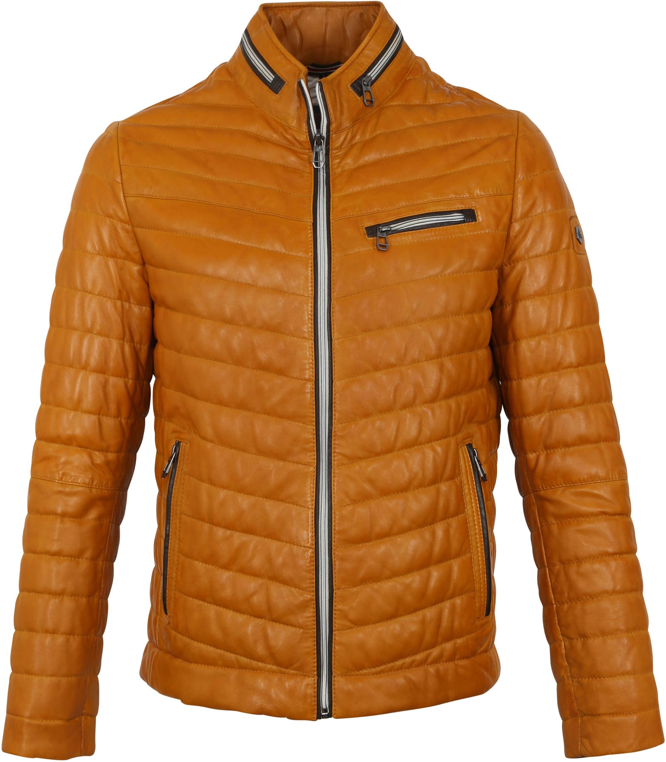 Milestone Damiano Leather Ocre Jacket Yellow size 38-R