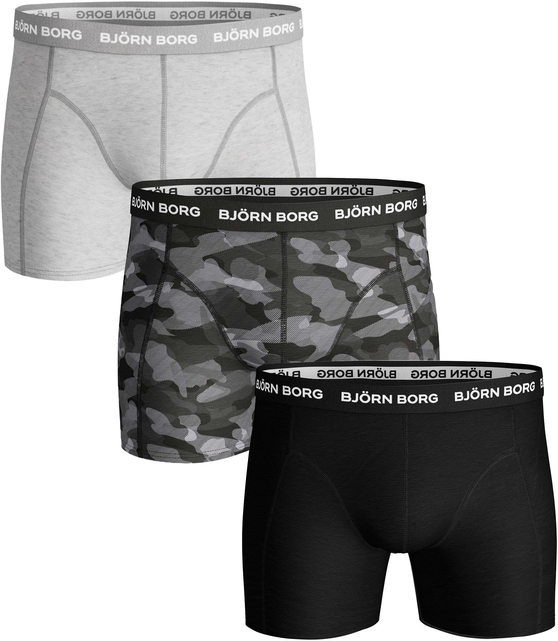 Bjorn Borg Boxers 3Pack Grey Black 9999 1132 order online Suitable