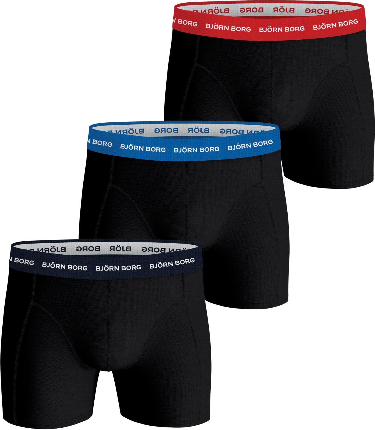 Bjorn Borg Boxer Shorts 3-Pack Sammy Multicolour Black size M