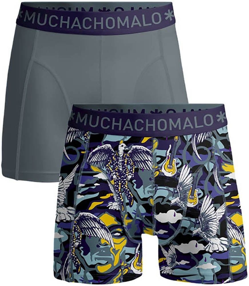 Muchachomalo Boxershorts 2-Pack Price Guns N Roses Blue Multicolour size L
