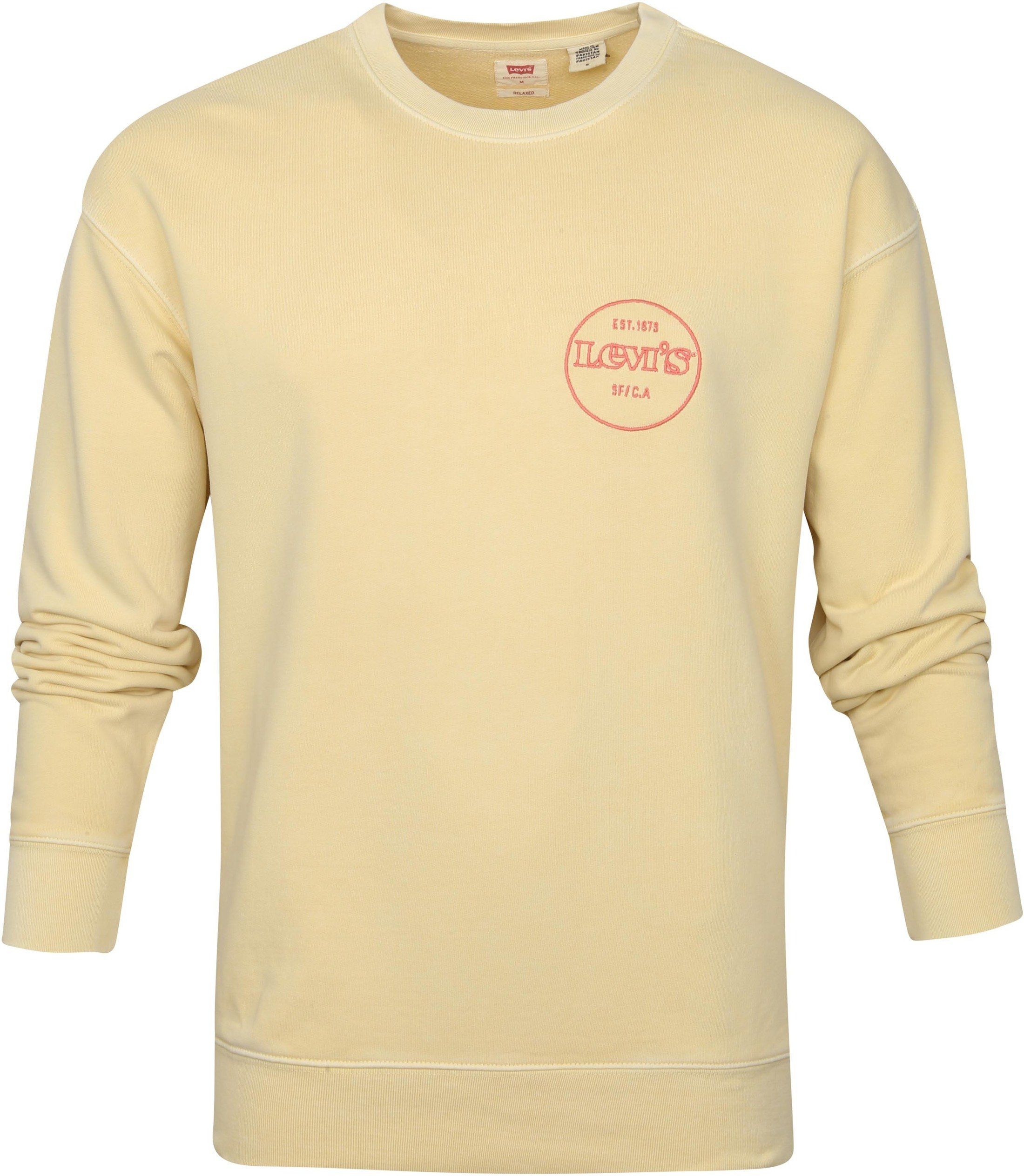 Levi's Sweater Graphic Logo Yellow size S