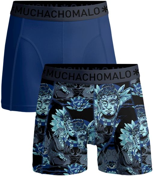 Muchachomalo Boxer Shorts 2-Pack Budavir Blue Dark Blue size L