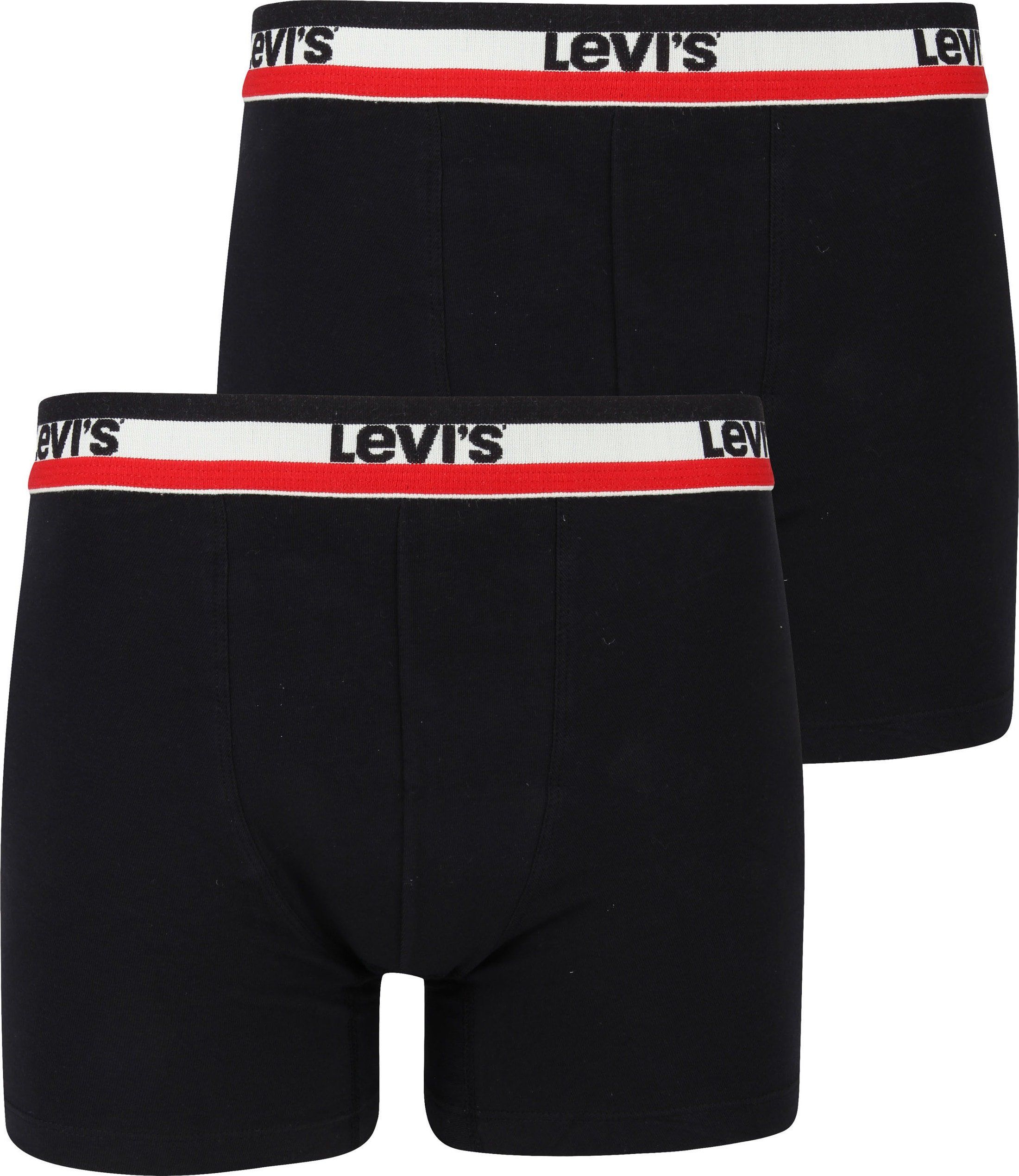 Levi's Boxer Shorts 2-Pack Black size L