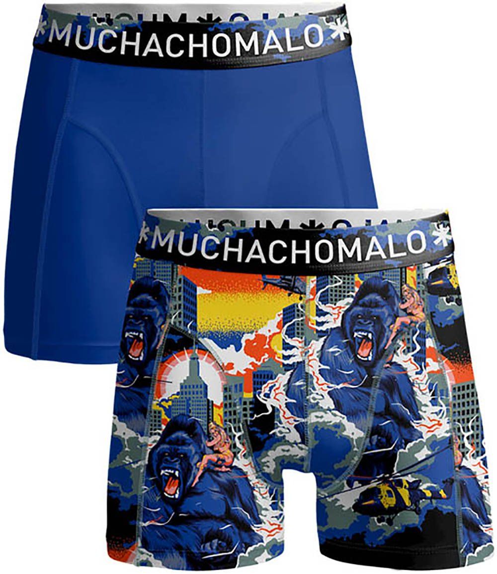 Muchachomalo Boxershorts 2-Pack King Kong Cuban Link Blue Multicolour size L