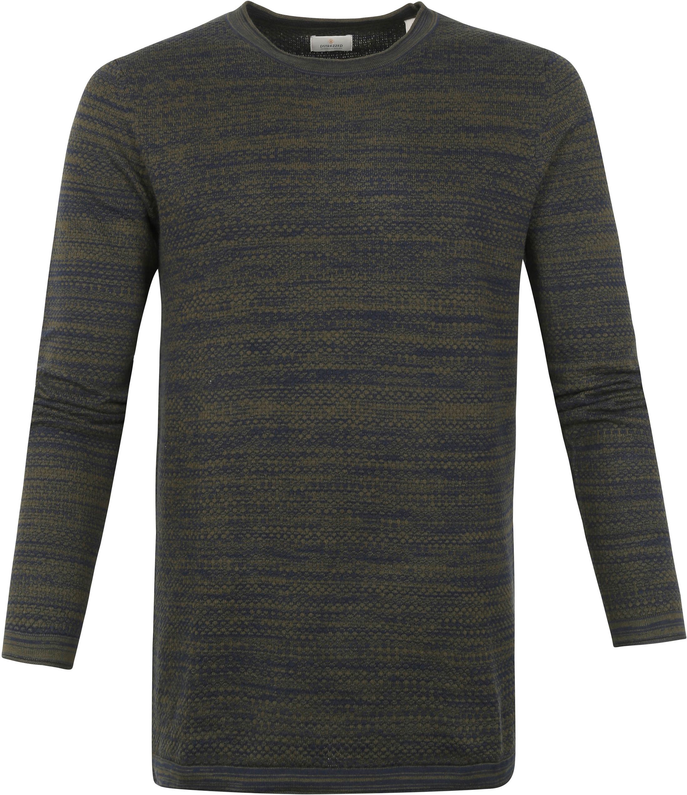 Dstrezzed Sweater Popcorn Melange Dark Green 405408 order online | Suitable