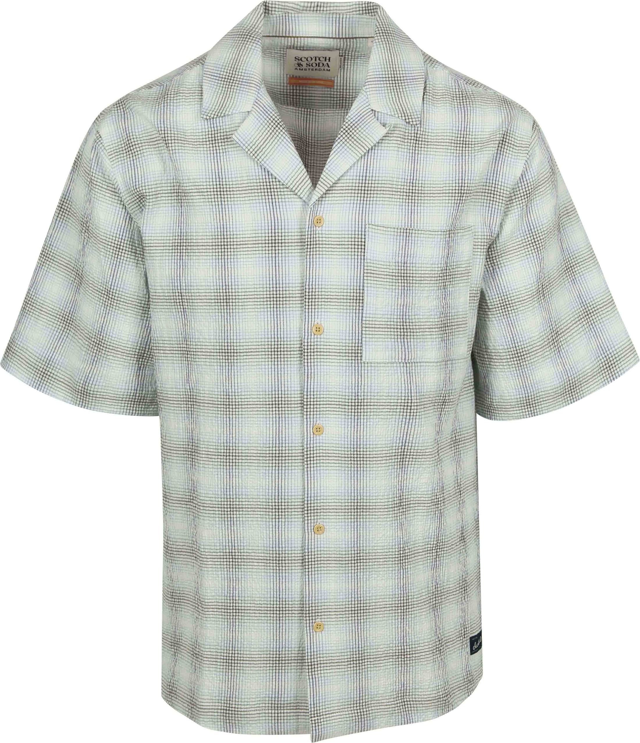 Scotch and Soda Shortsleeve Shirt Seersucker Checks Multicolor 180031-100 order online | Suitable