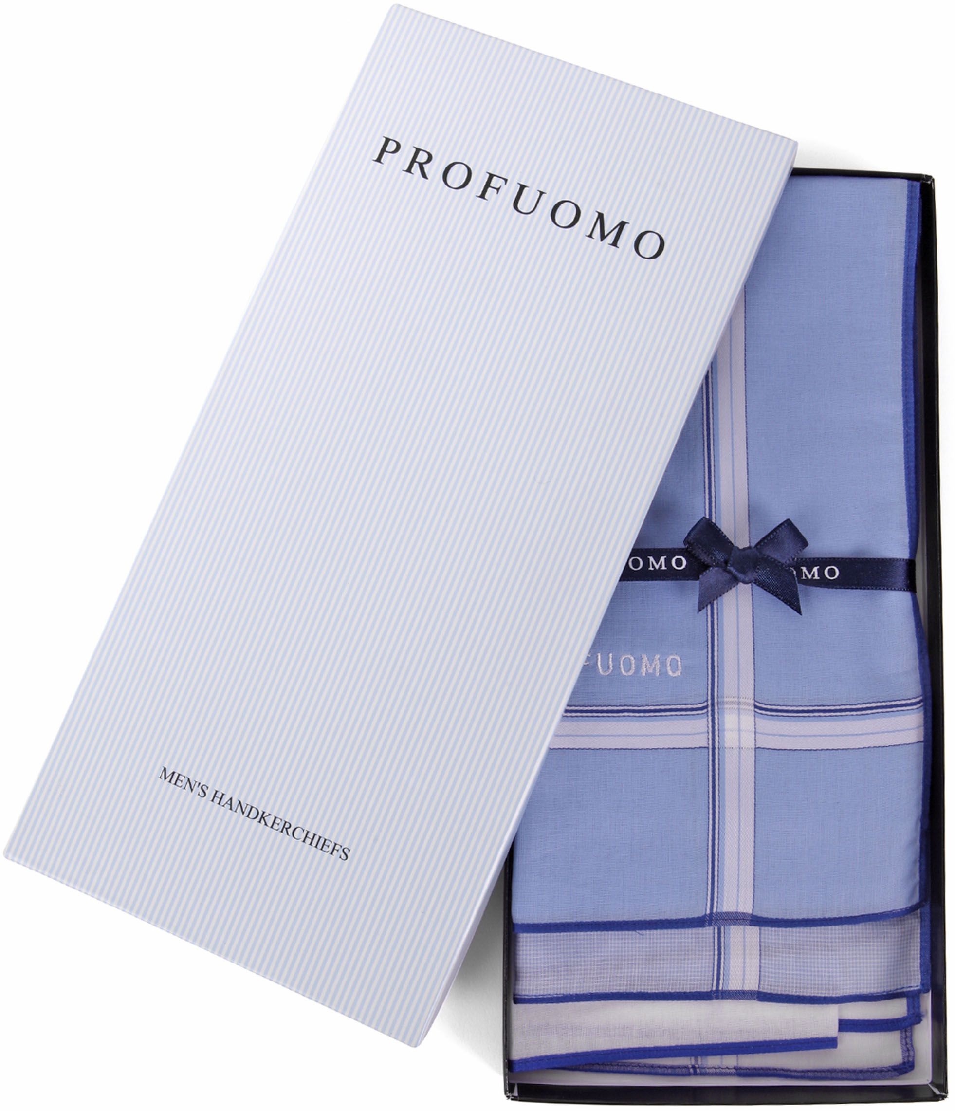 Profuomo Handkerchief Set Blue