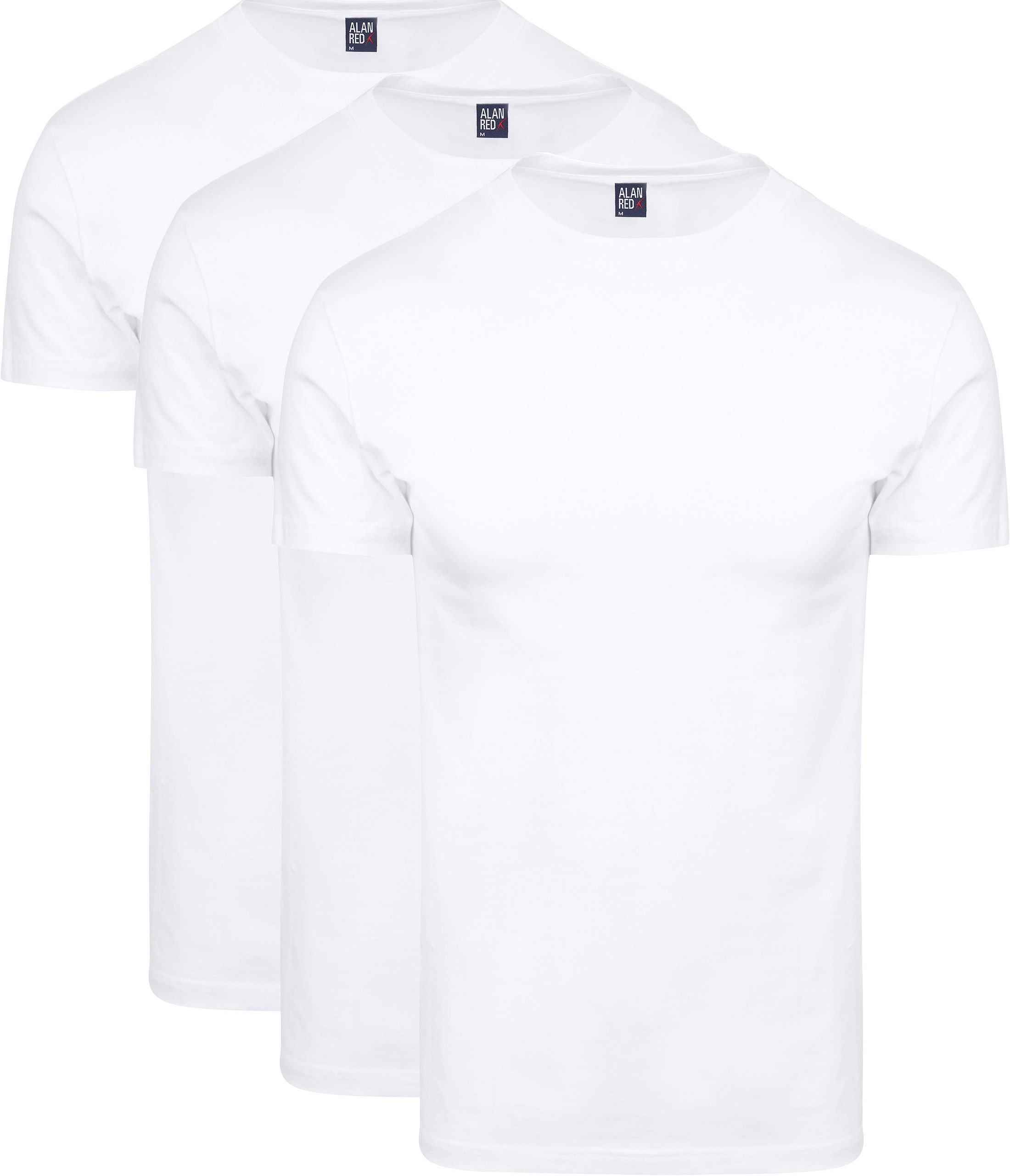 Alan Red Oakville T-shirt White 3-Pack 6695/3P/01 Oakville 3pack order online | Suitable