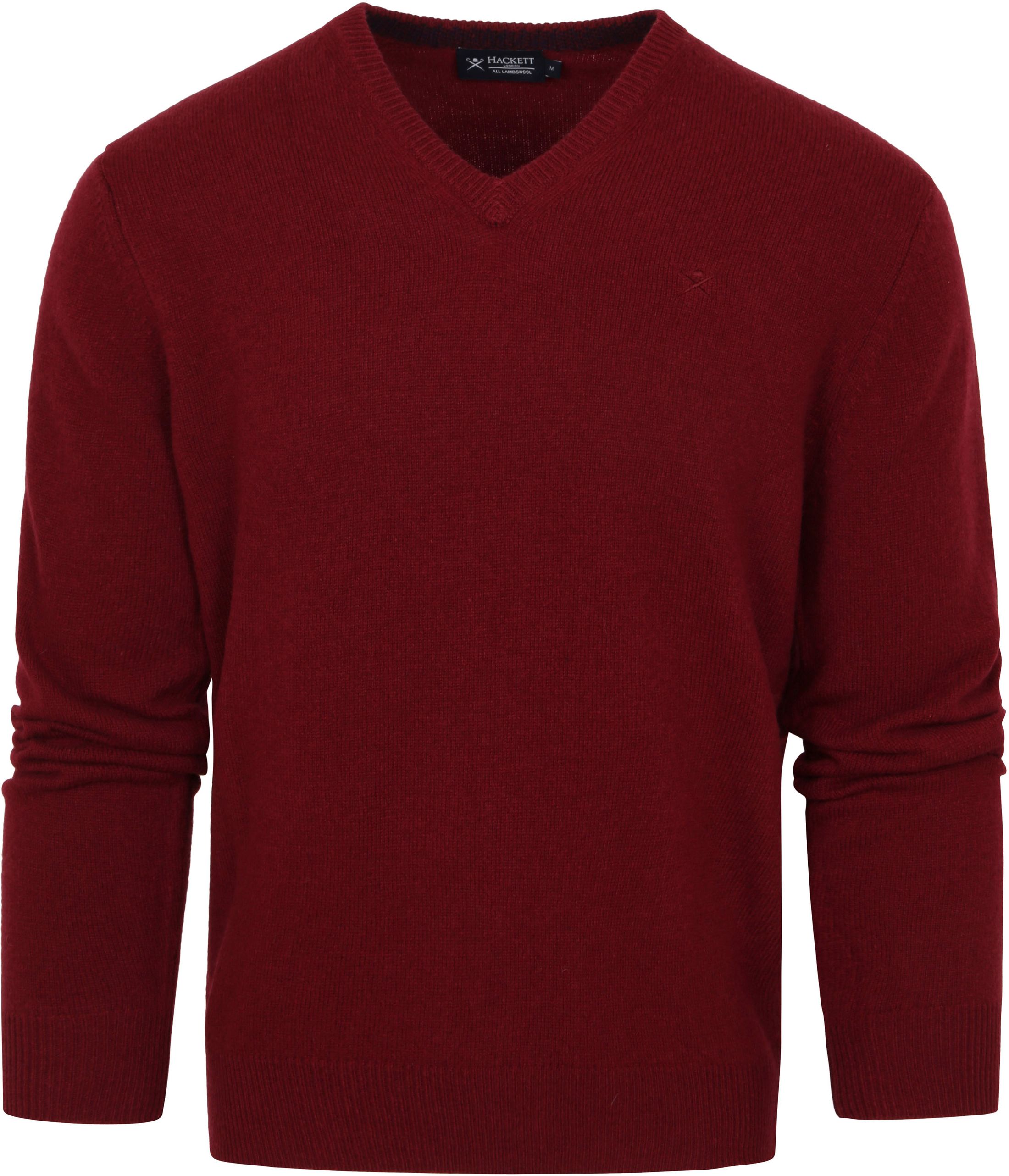 Hackett Lambswool Sweater Bordeaux Burgundy Red size L
