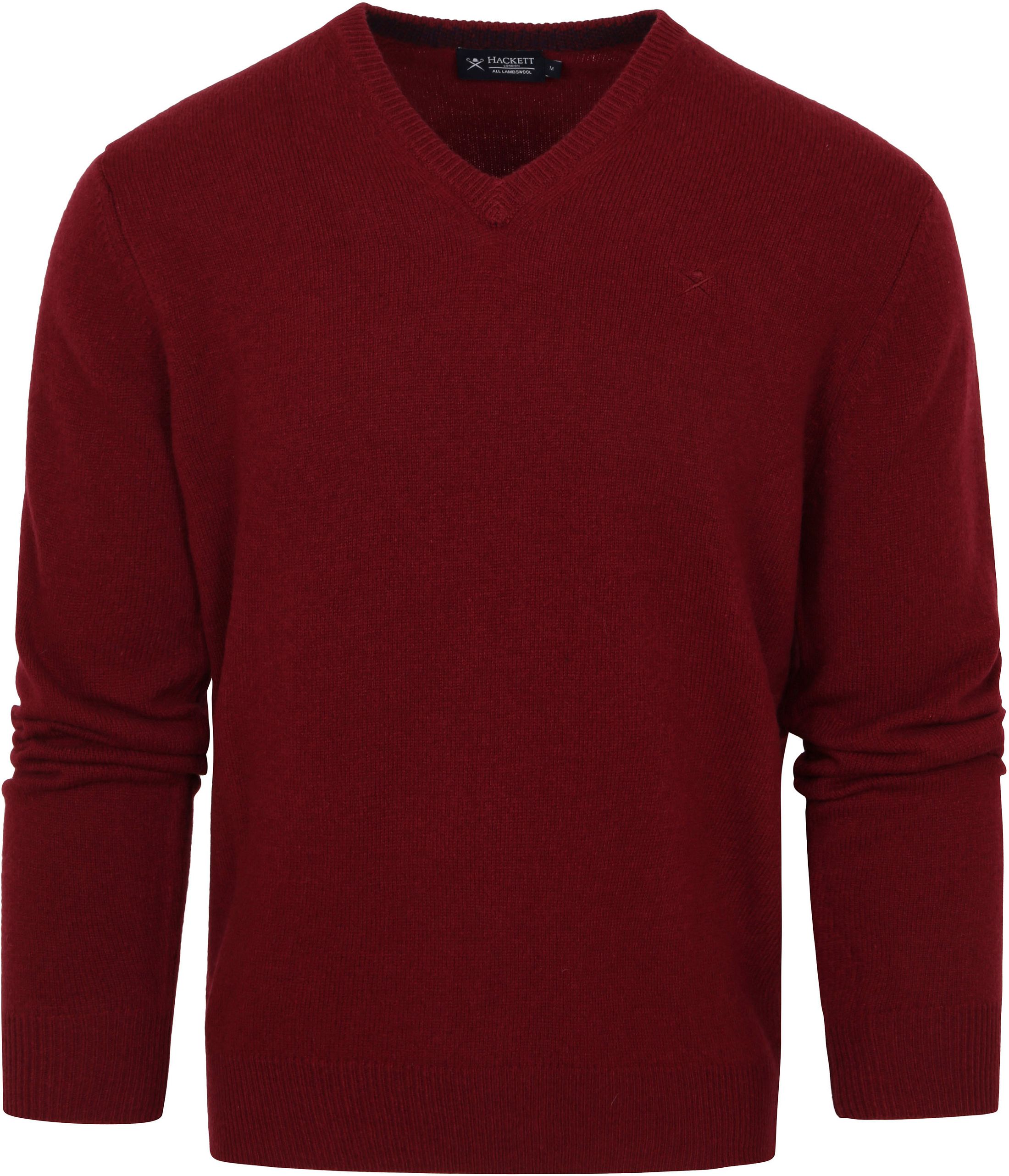 Hackett Lambswool Sweater Bordeaux Burgundy Red size L