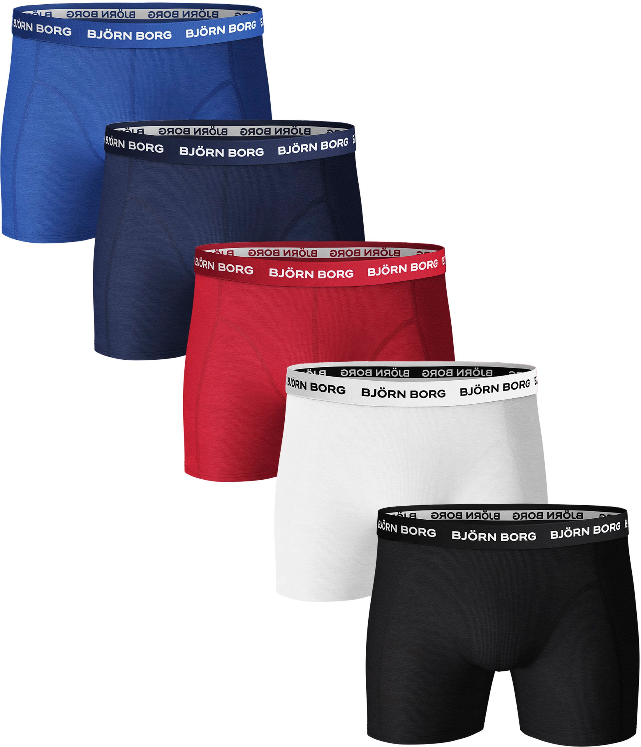 Bjorn Borg Boxershorts 5-Pack Solids 9999-1026 kopen | Suitable