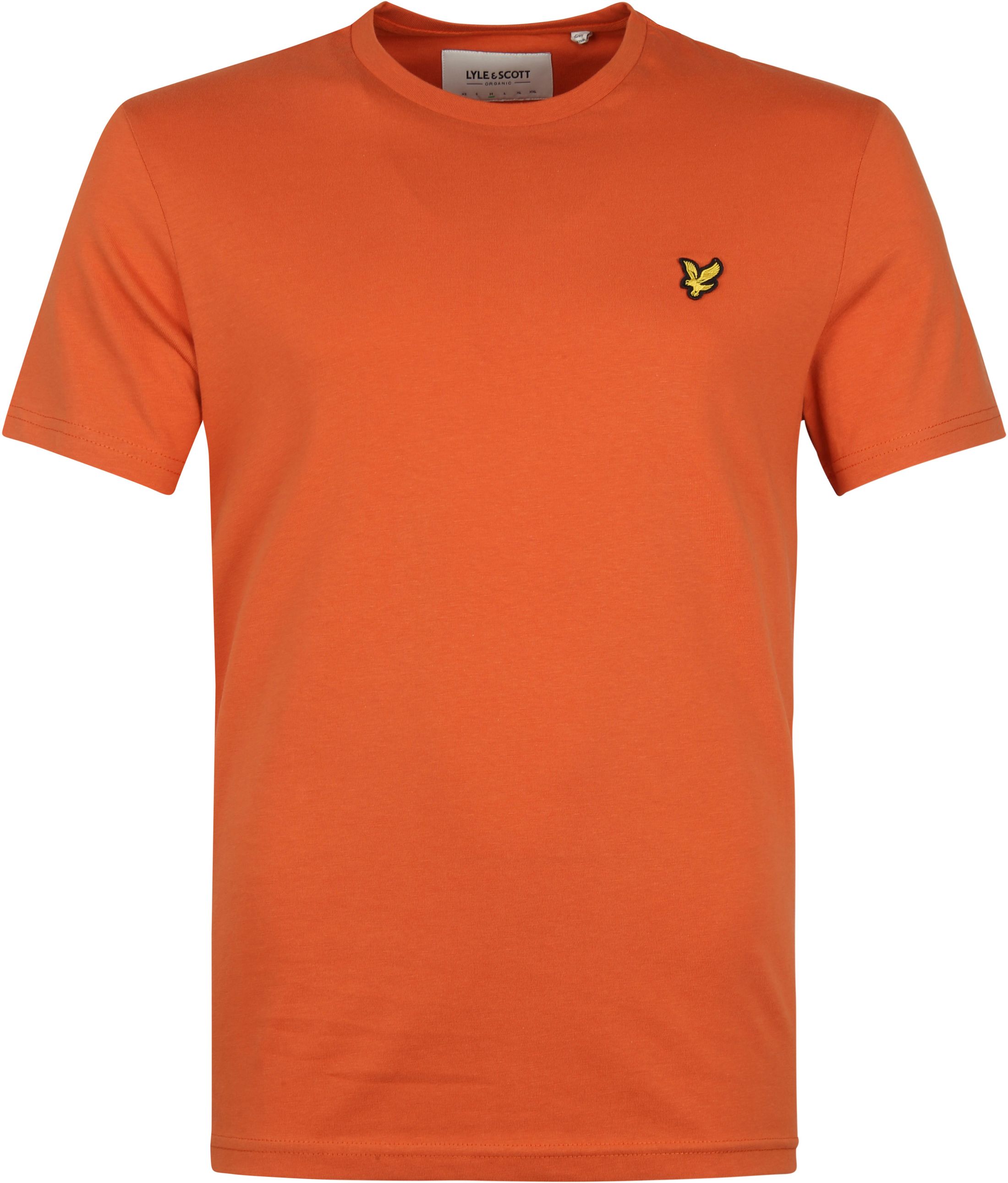 Lyle and Scott T-shirt Plain Orange size L