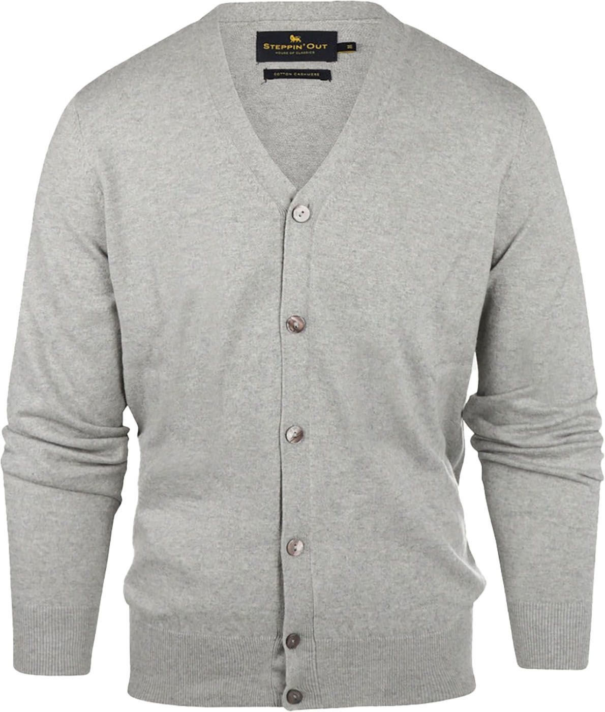 Steppin' Out Strickjacke Cotton Cashmere Melange Grau SM1208.0001-1202 kaufen | Suitable
